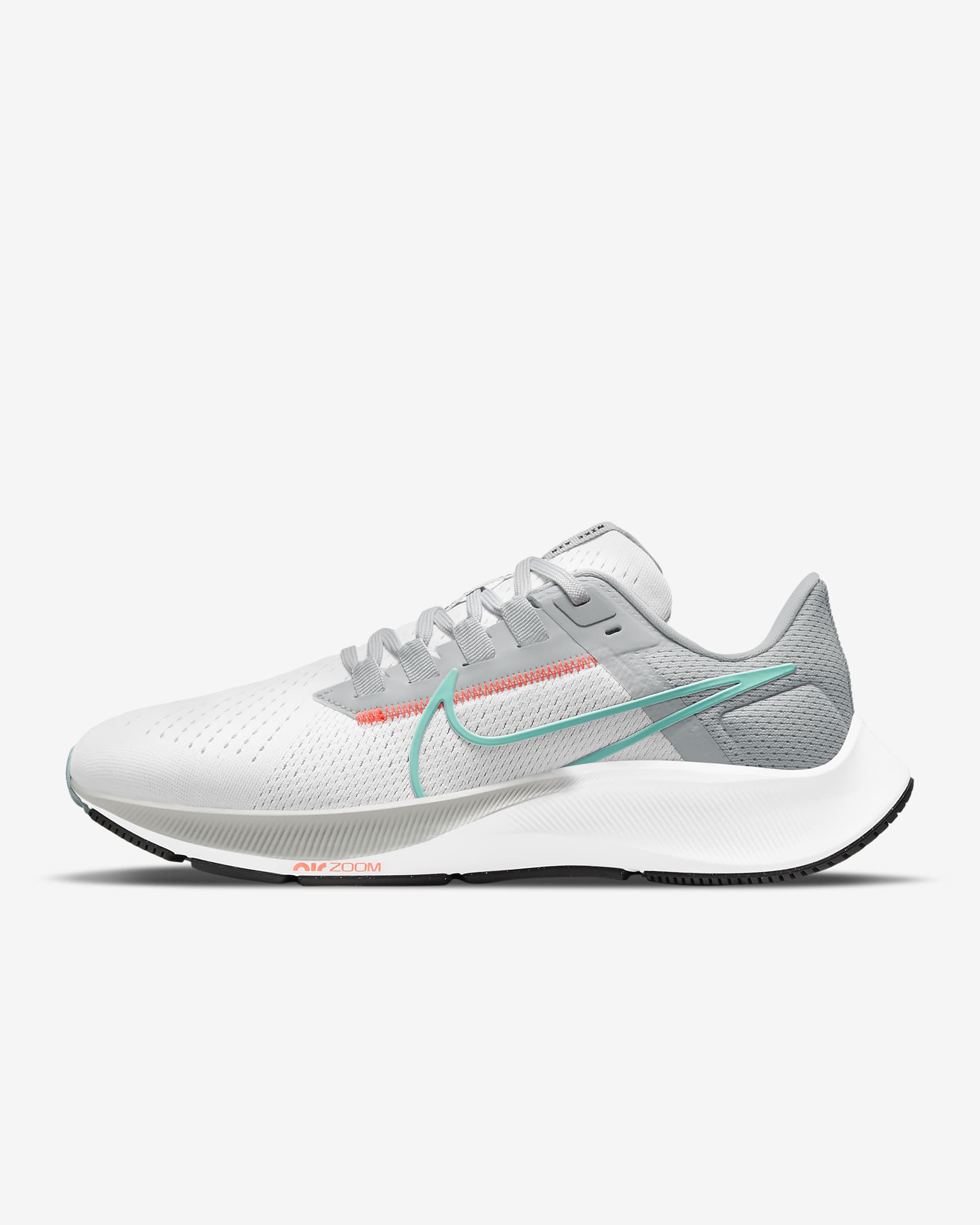 Nike Pegasus 38 女子公路跑步鞋 - 白色/白金色/狼灰/活力宝蓝