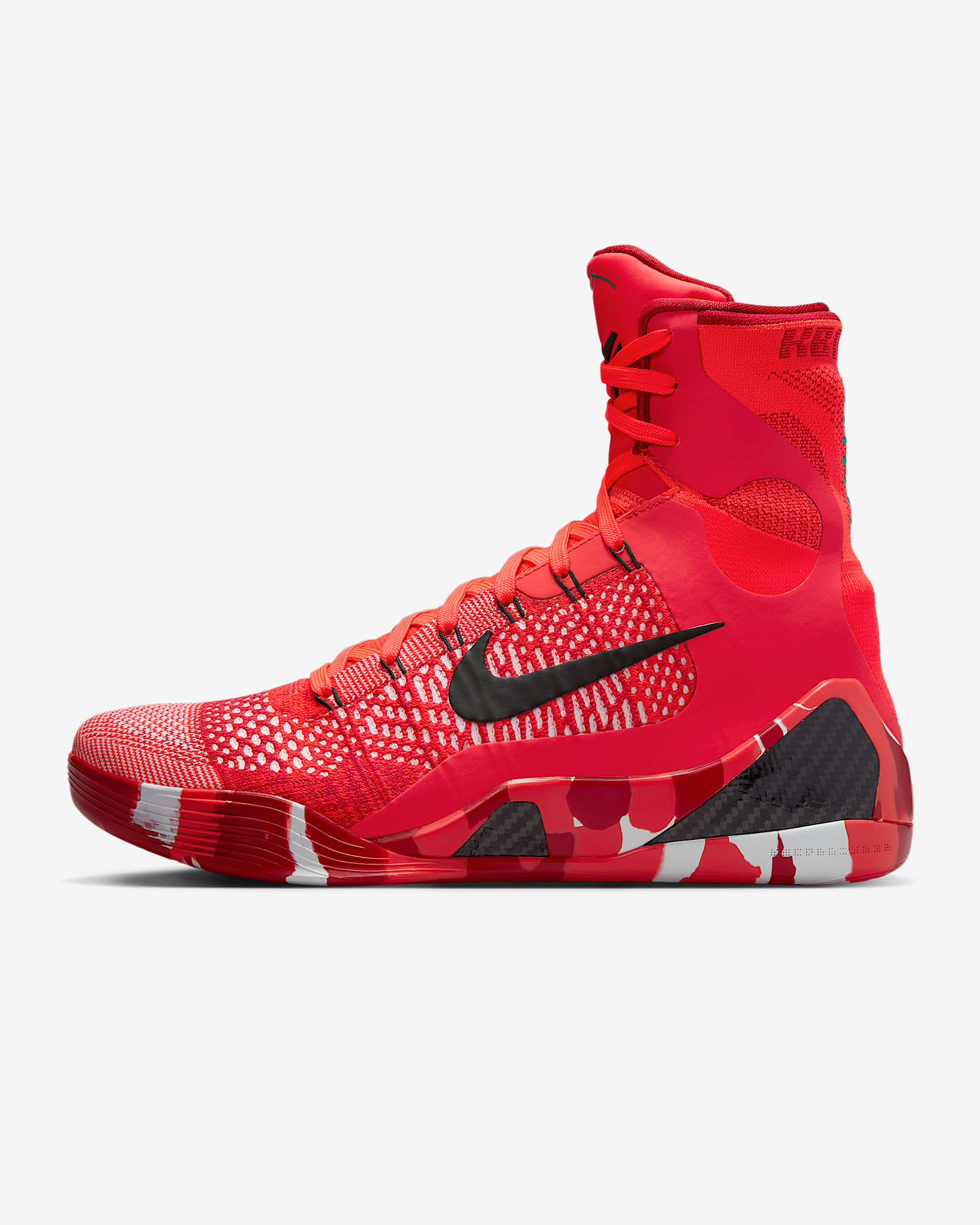 Kobe IX Elite High Protro 科比男/女实战篮球鞋 - 亮深红/白色/黑