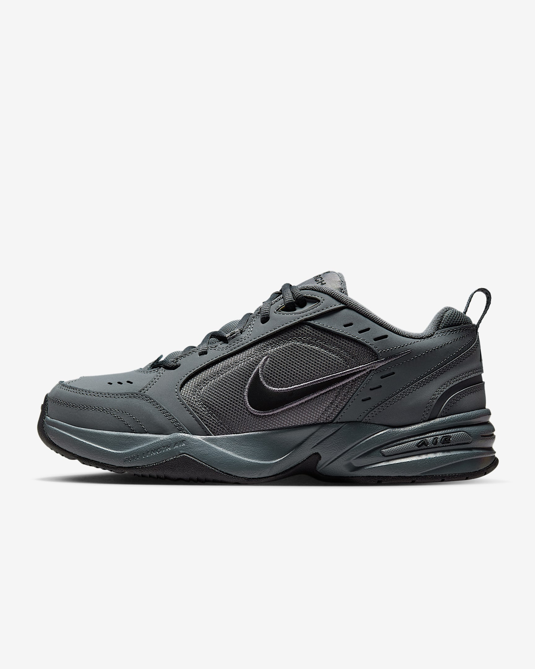 Nike Air Monarch IV 复古训练鞋老爹鞋 - 暗灰/黑