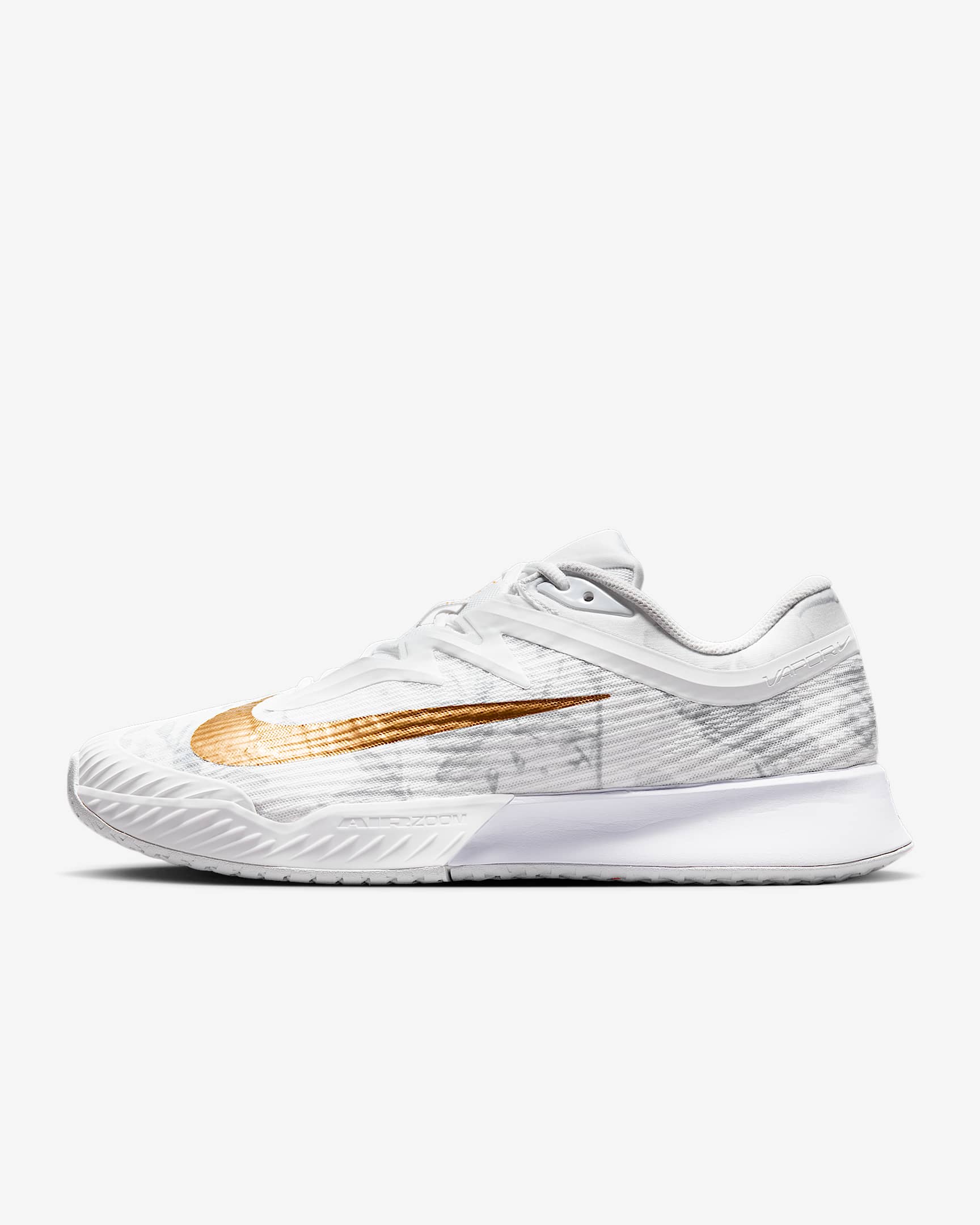 Nike Vapor Pro 3 Magnolia 男子硬地球场网球鞋 - 白色/白金色/金属色
