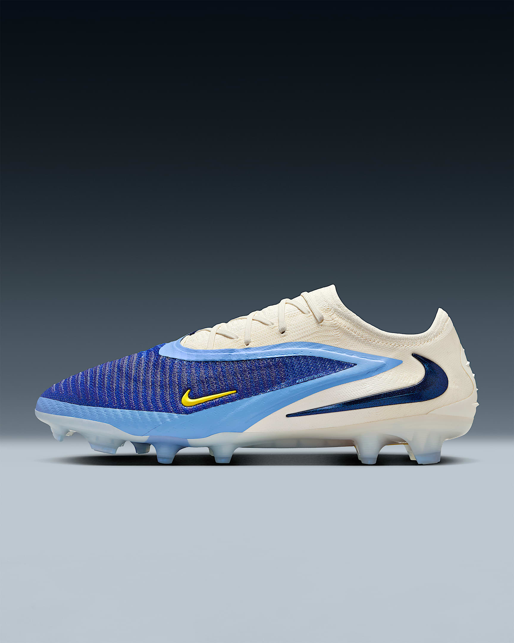 Nike Phantom 6 Low Elite 耐克暗煞系列男/女天然硬质草地低帮足球鞋 - 赛车蓝/暗蓝黑