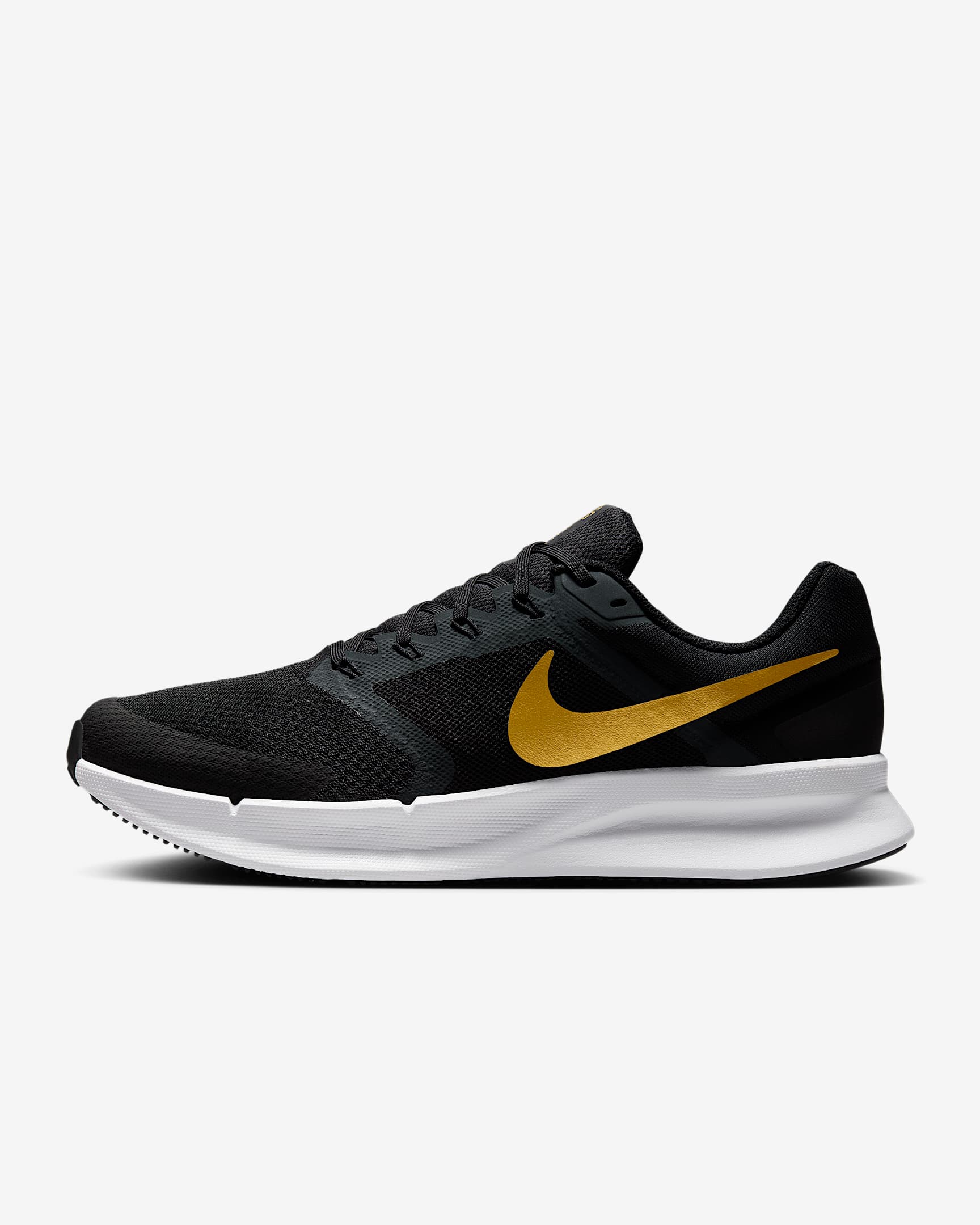 Nike Run Swift 3 男子公路跑步鞋 - 黑/煤黑/白色/金属色