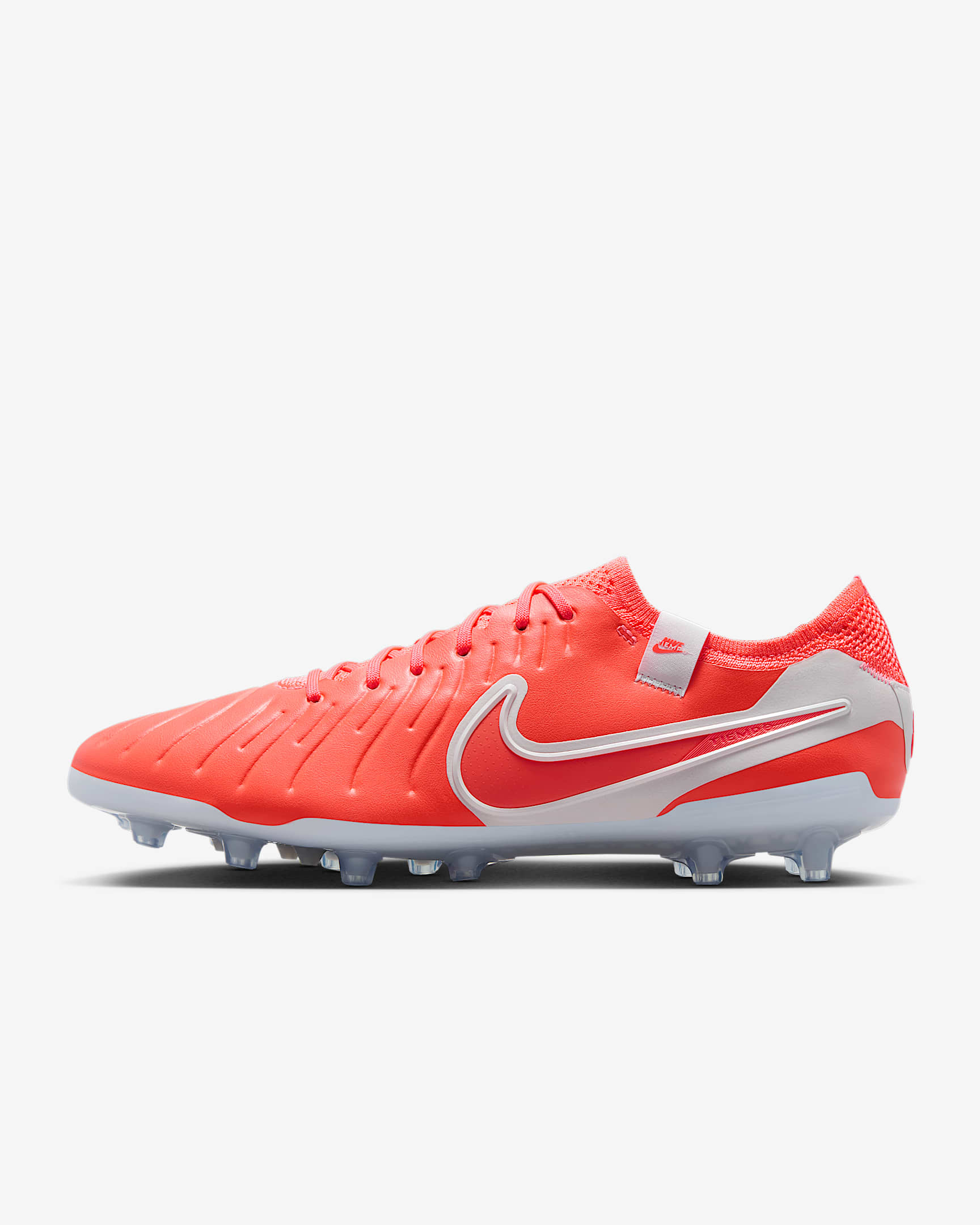 Nike Tiempo Legend 10 Elite 耐克传奇系列人造草地低帮足球鞋 - 火山岩红/白色