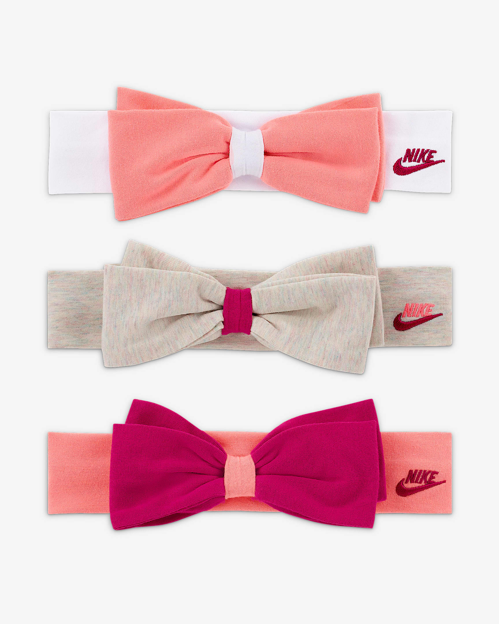 Nike 婴童头带(3 条) - 椰奶色