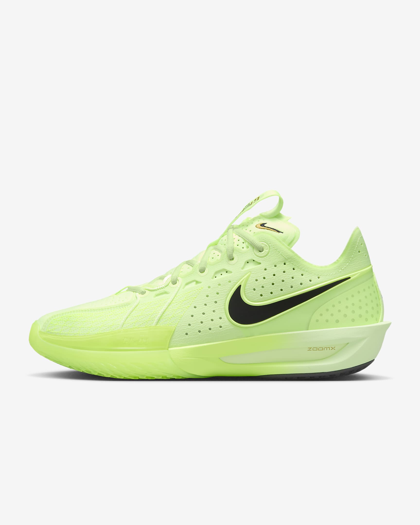 Nike G.T. Cut 3 EP 男/女 ZOOMX 实战篮球鞋 - 微黄绿/荧光黄/金属色/黑