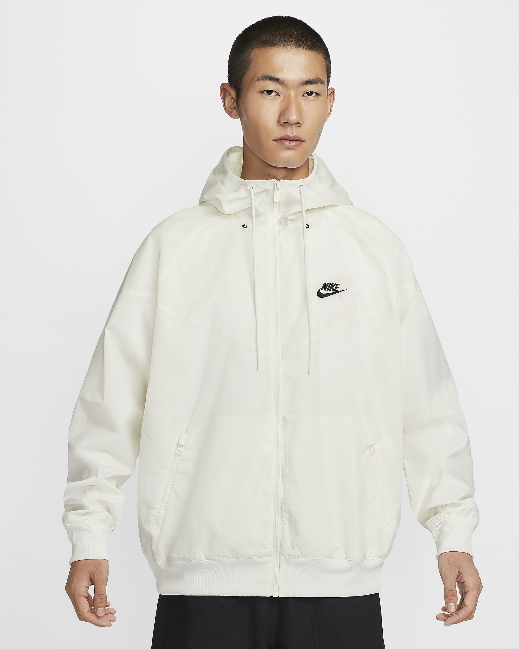 Nike Sportswear Windrunner 男子连帽夹克 - 帆白/黑