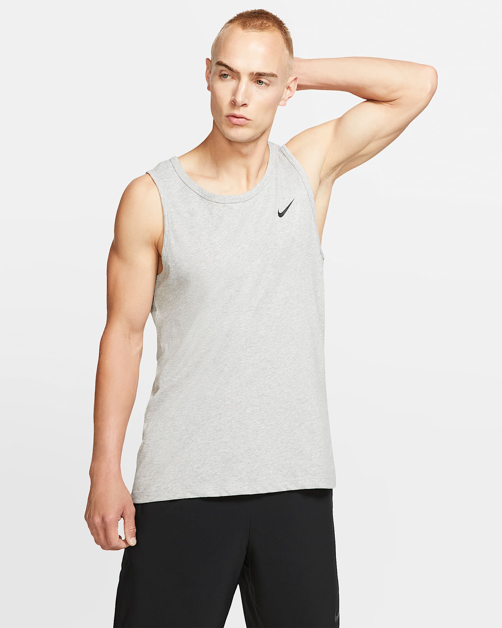 Nike Dri-FIT 男子速干训练背心 - 调色暗灰/黑