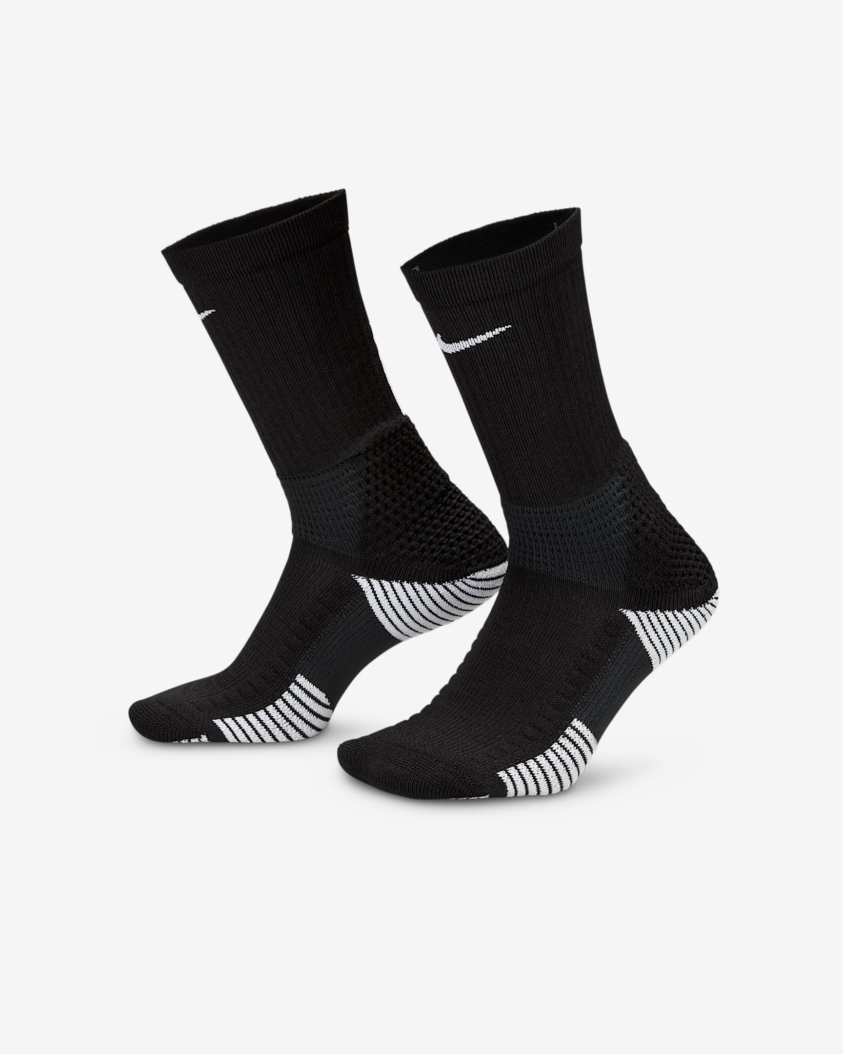 Nike Elite 2.0 舒适速干中筒运动袜(1 双) - 黑/白色/白色