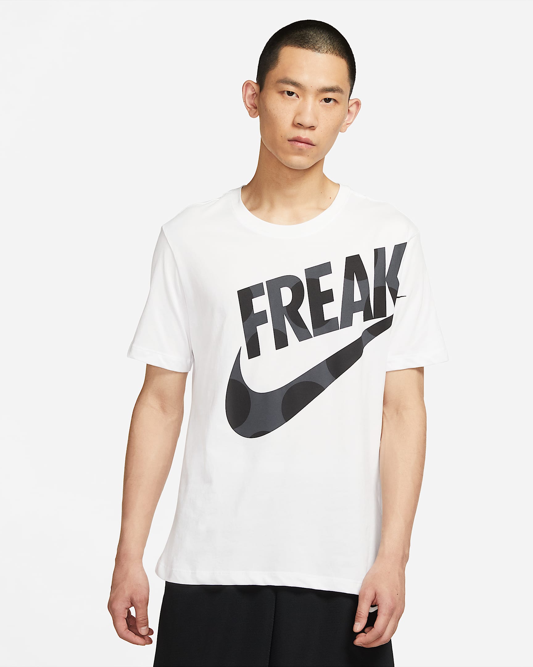 Nike Dri-FIT Giannis "Freak" 男子印花篮球T恤 - 白色