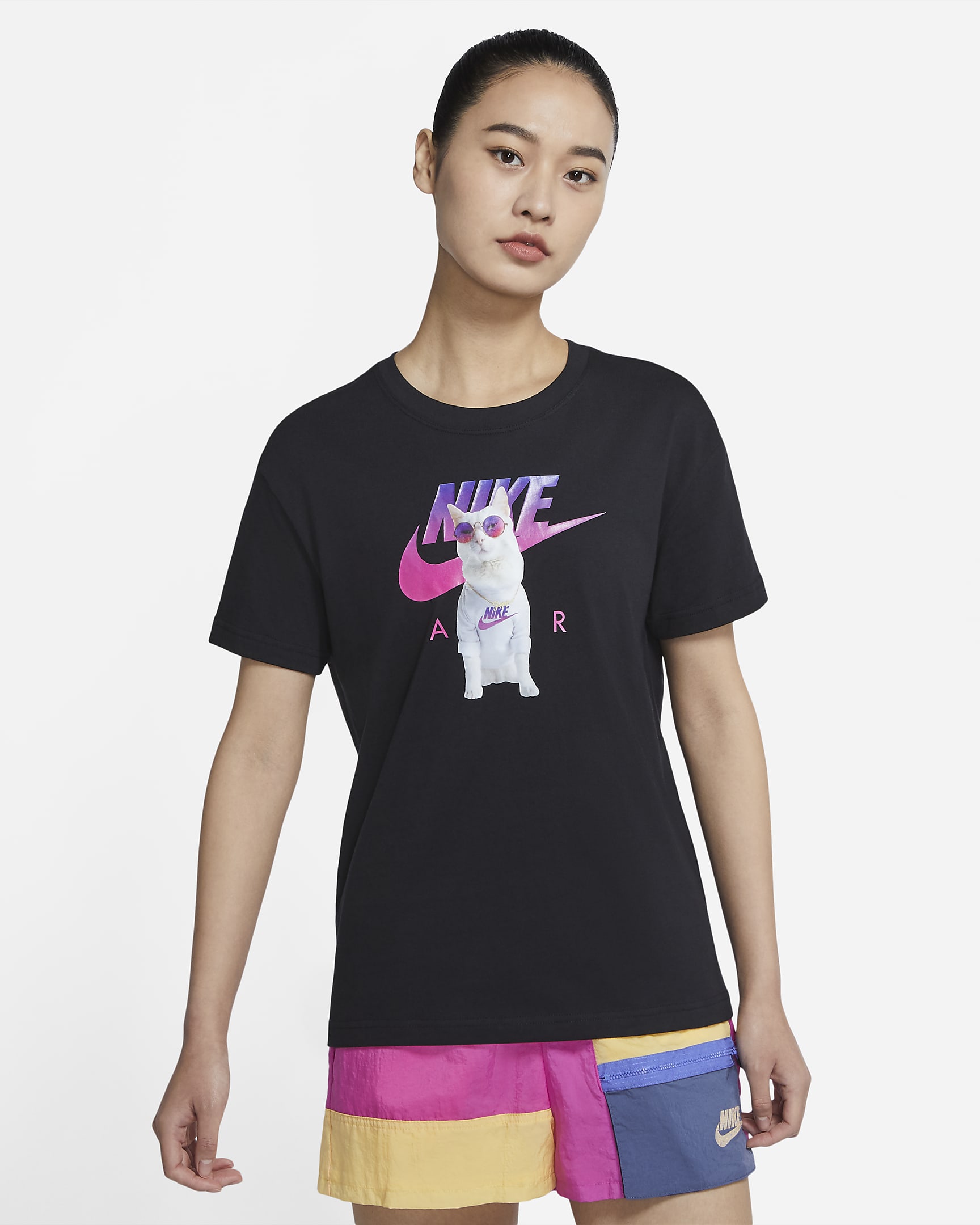 Nike Sportswear 女子T恤 - 黑