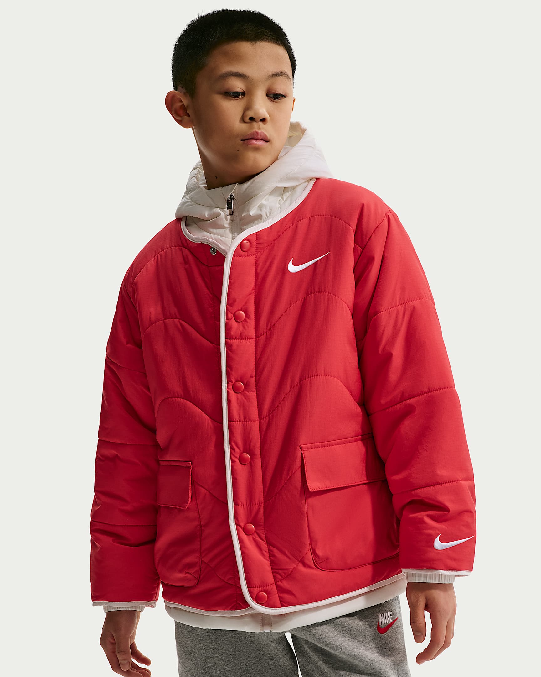 Nike 马年限定脱缰系列新年款大童保暖夹克 - 大学红