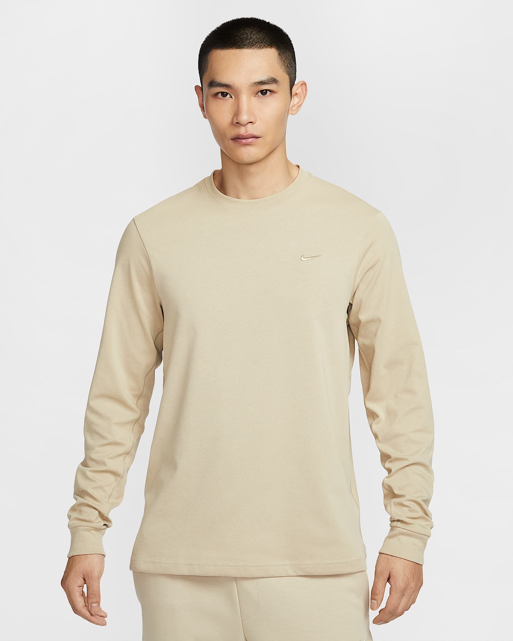 Nike Primary Dri-FIT 男子速干长袖百搭上衣 - 沙漠卡其/沙漠卡其