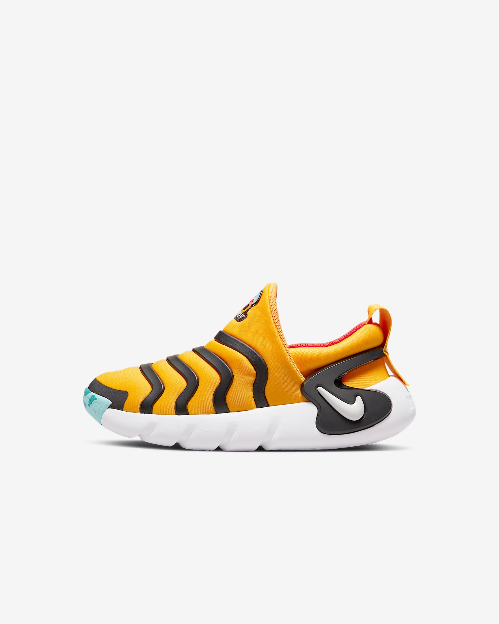 Nike Dynamo GO SE (PS) 幼童运动童鞋 - 大学金/黑/灯草橙/白色