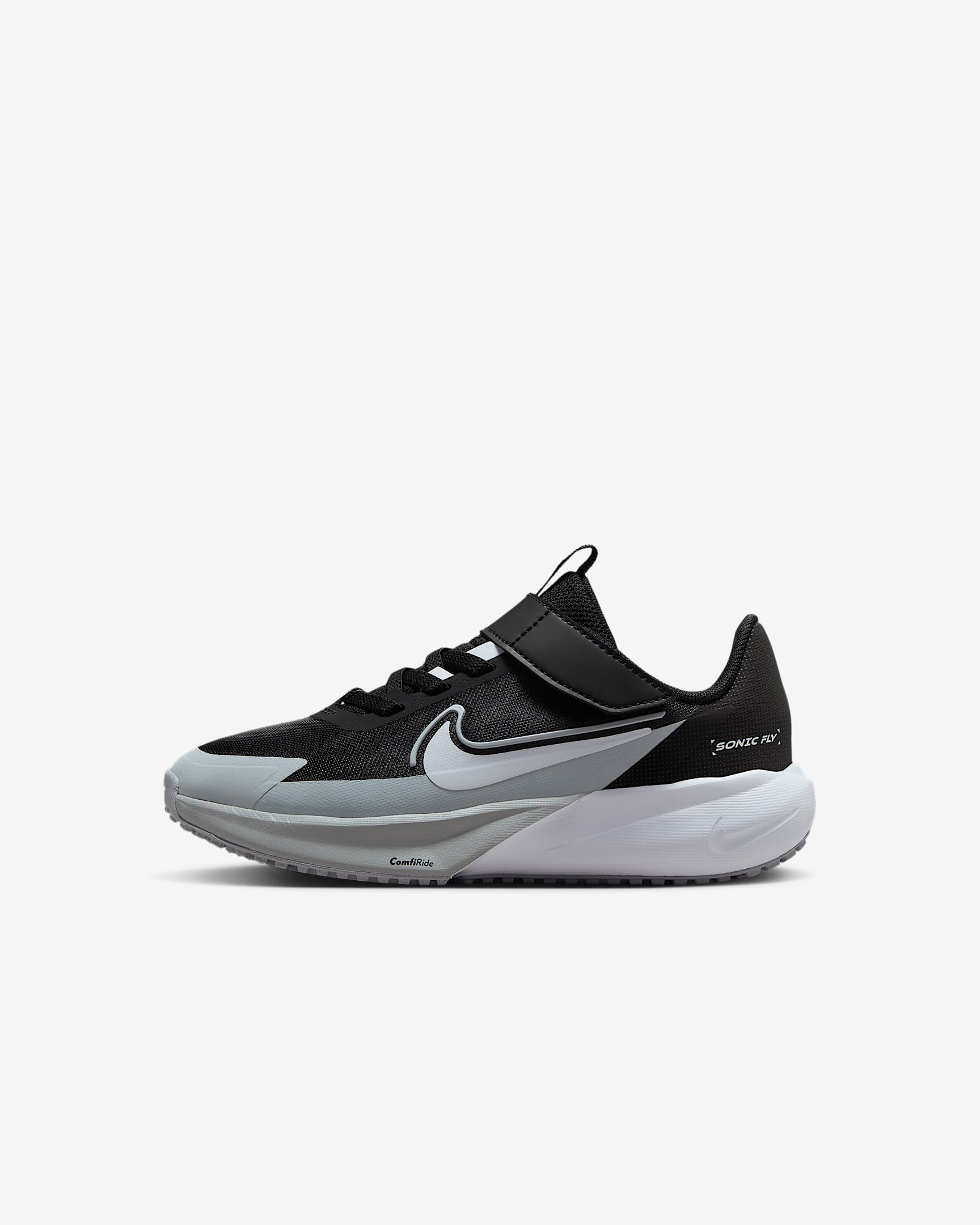 Nike Sonic Fly 耐克超音速号幼童跑步鞋 - 黑/狼灰/白色