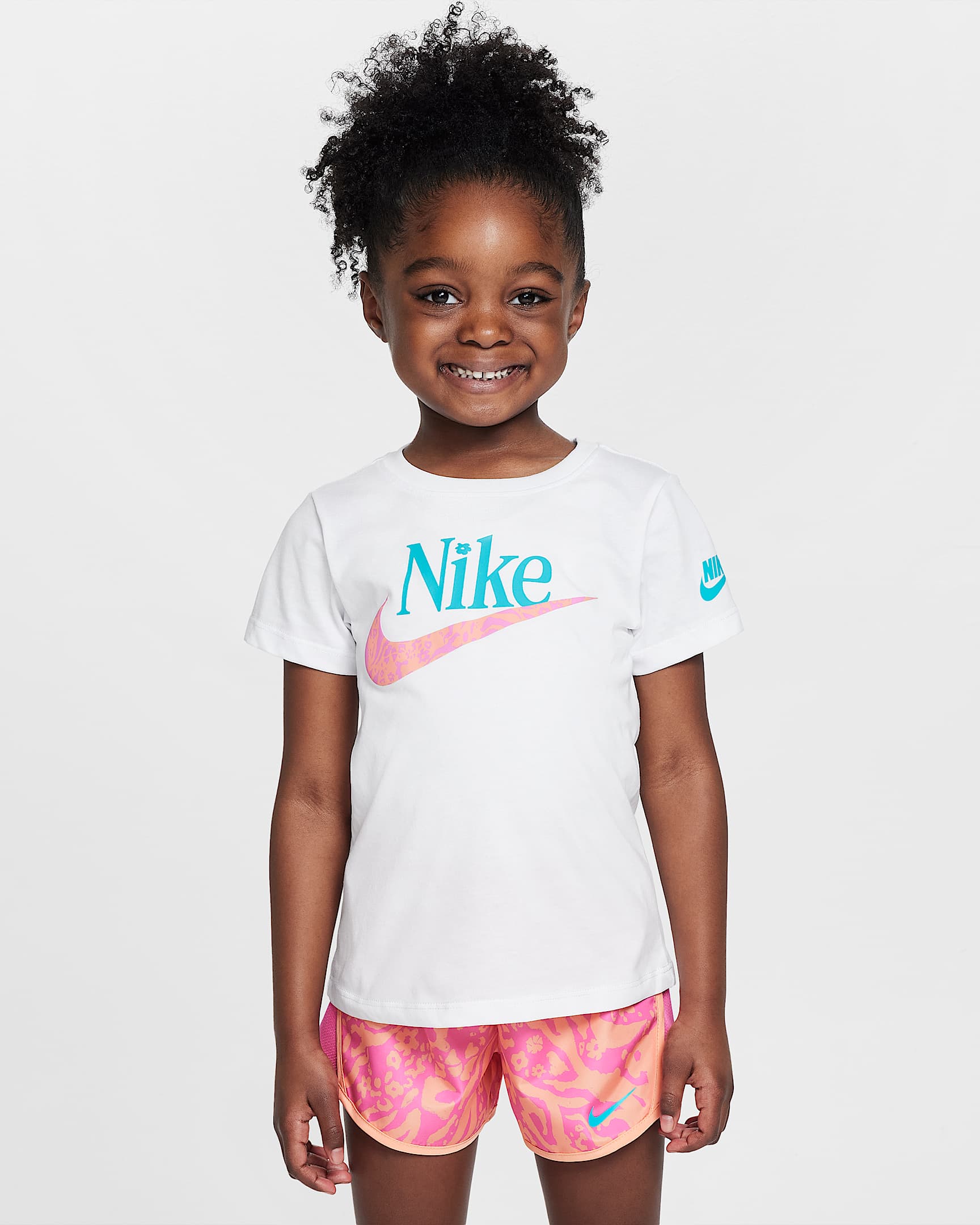 Nike Futura Wildflower 幼童T恤 - 白色