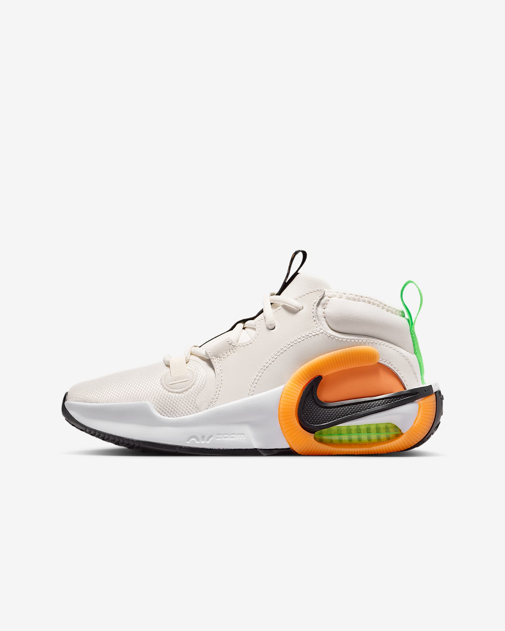 Nike Air Zoom Crossover 2 大童篮球鞋 - 幻影灰白/草皮橙/荷兰橙/黑