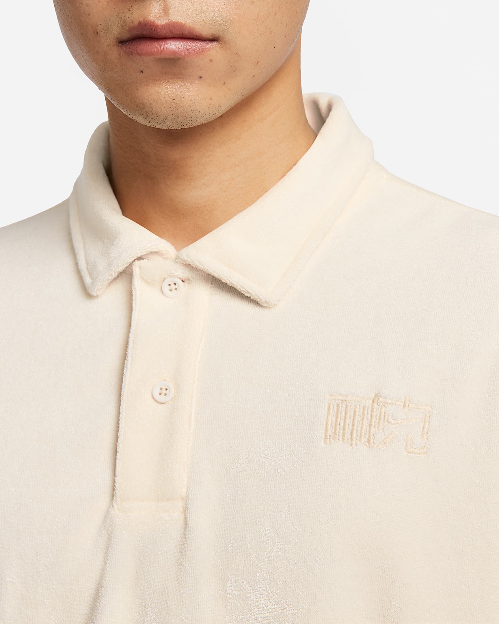 Nike Sportswear 男子翻领T恤 - 淡象牙白