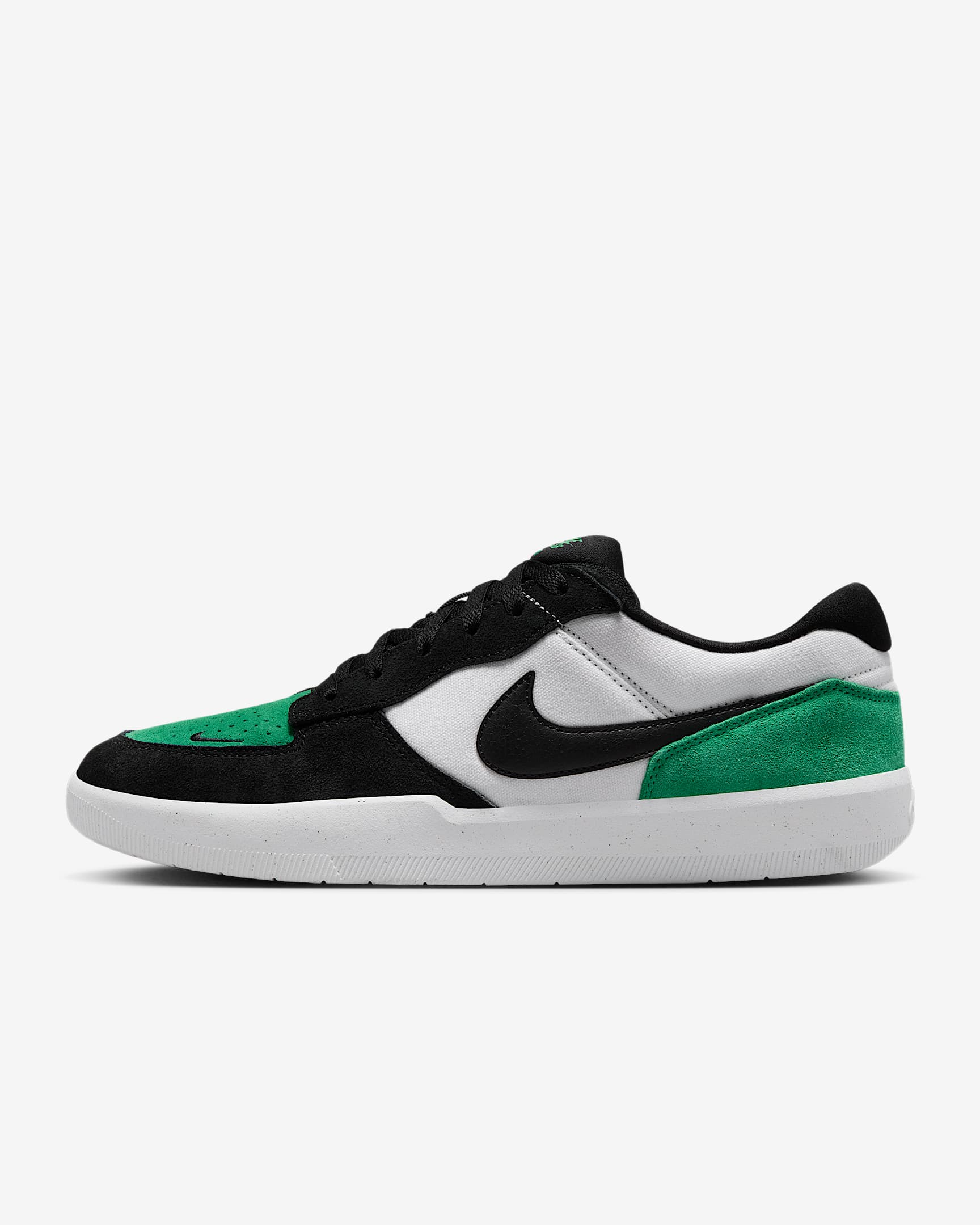 Nike SB Force 58 男/女滑板鞋 - 白色/体育场绿/白色/黑