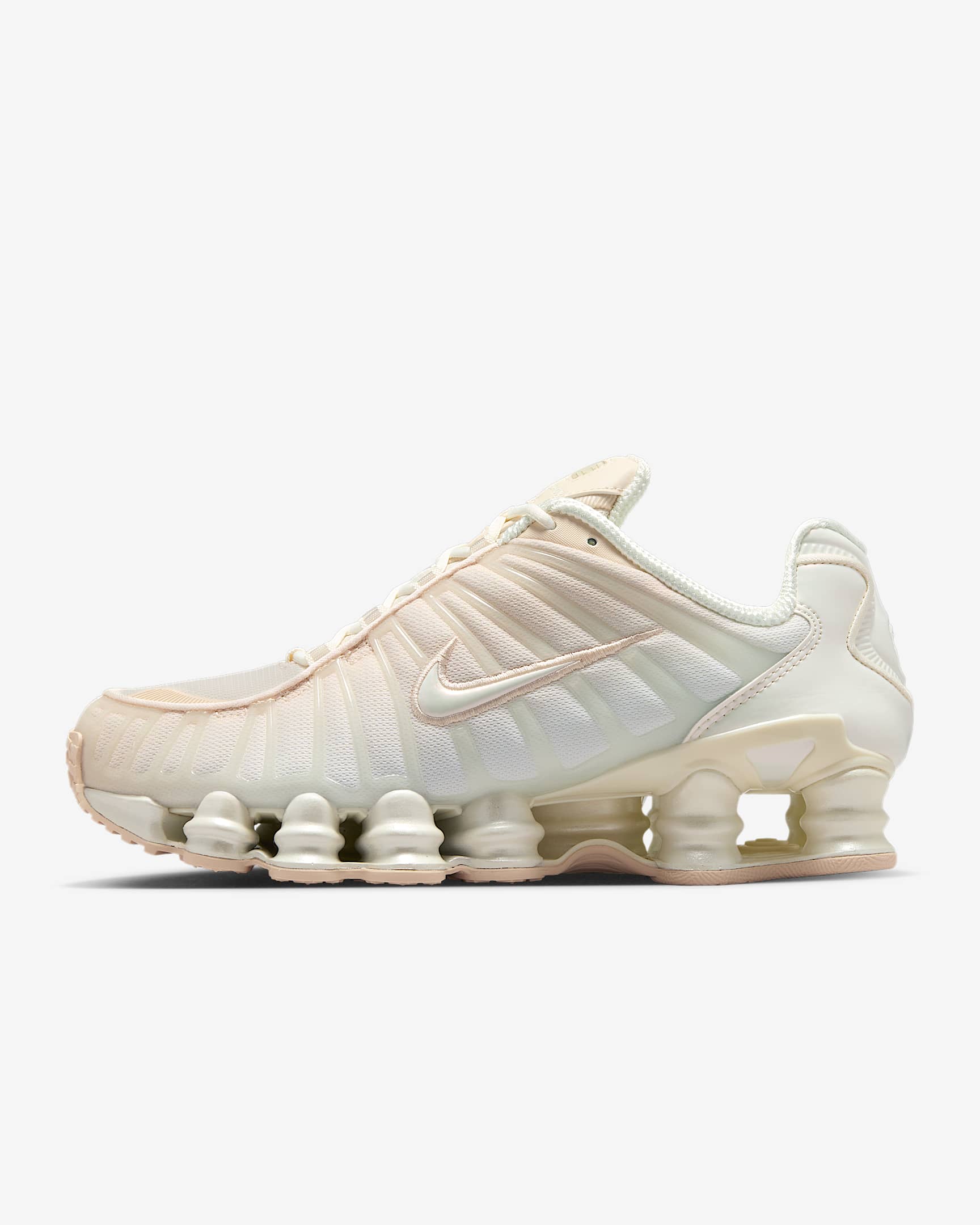 Nike Shox TL 女子气柱运动鞋 - 珍珠白/微粒粉/珍珠灰
