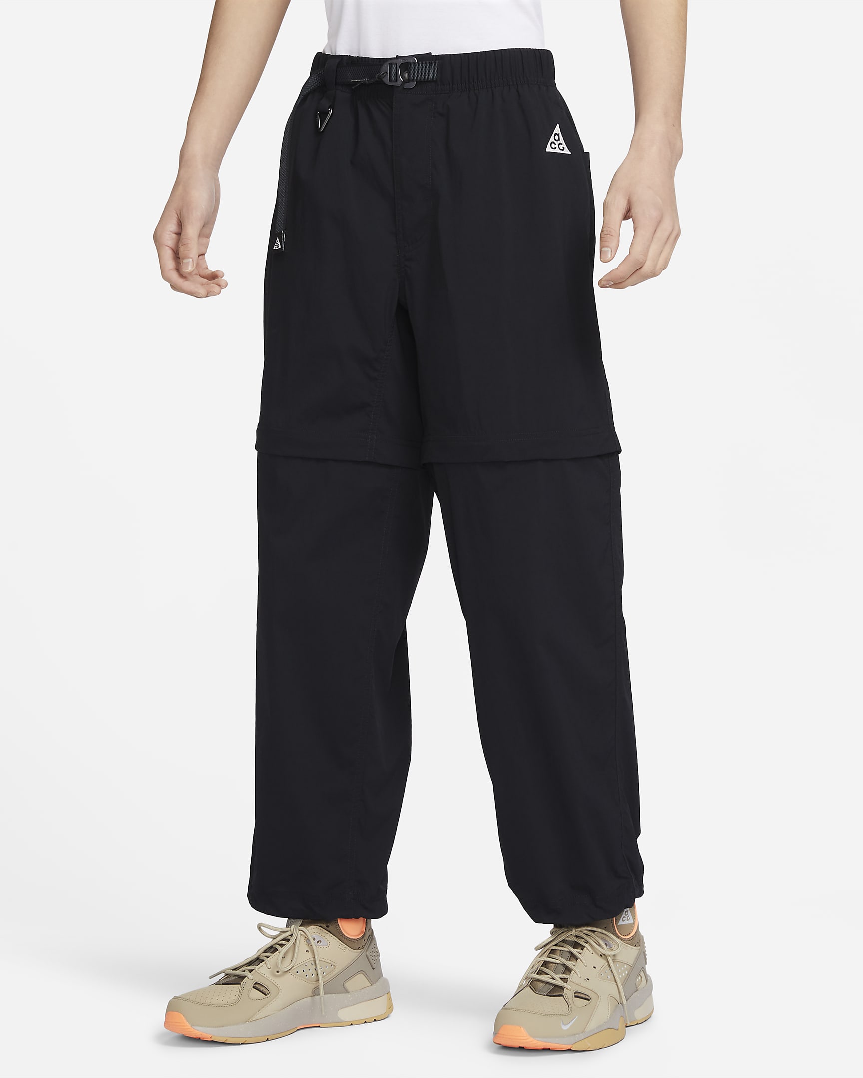 Nike ACG 男子拉链可拆式两穿越野长裤 - 黑/煤黑/山峰白