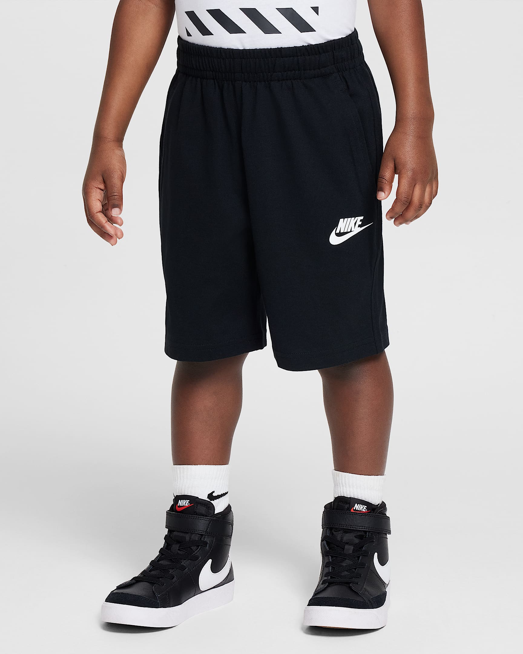 Nike 幼童针织短裤 - 黑