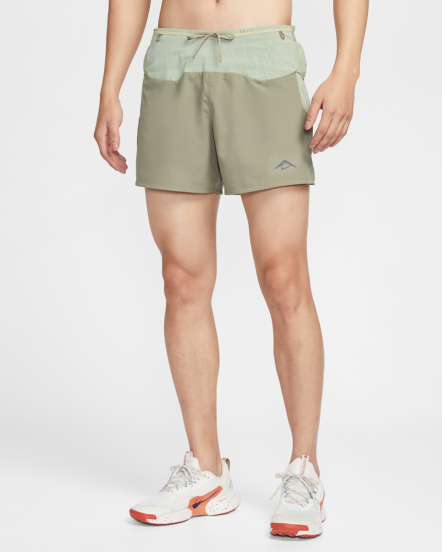 Nike Trail Second Sunrise Dri-FIT ADV 男子速干越野跑步短裤(含衬裤) - 浅军绿/地平线绿/沙漠卡其/黑