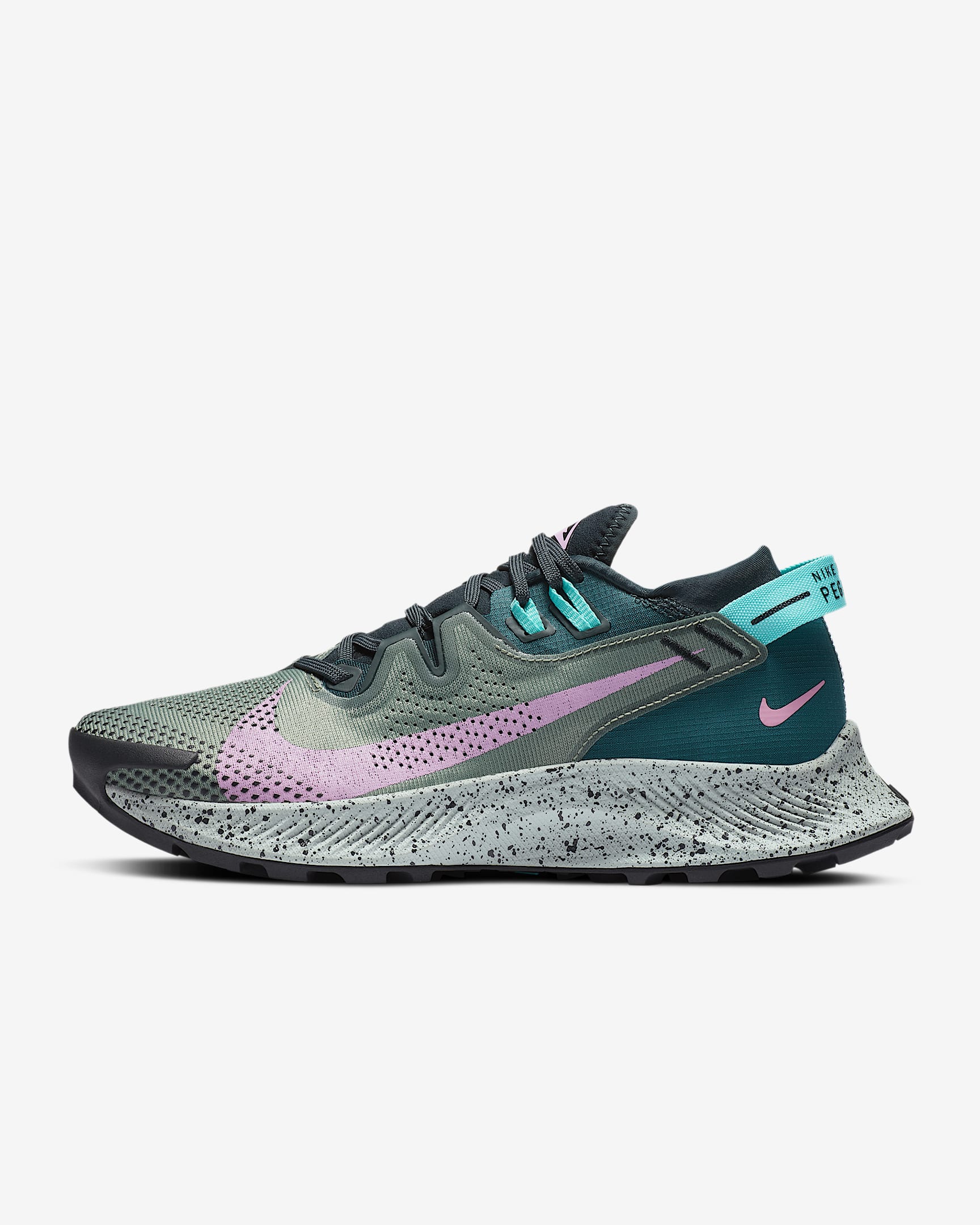 Nike Pegasus Trail 2 女子跑步鞋 - 海藻绿/螺旋鼠尾草色/暗原子青/张扬粉