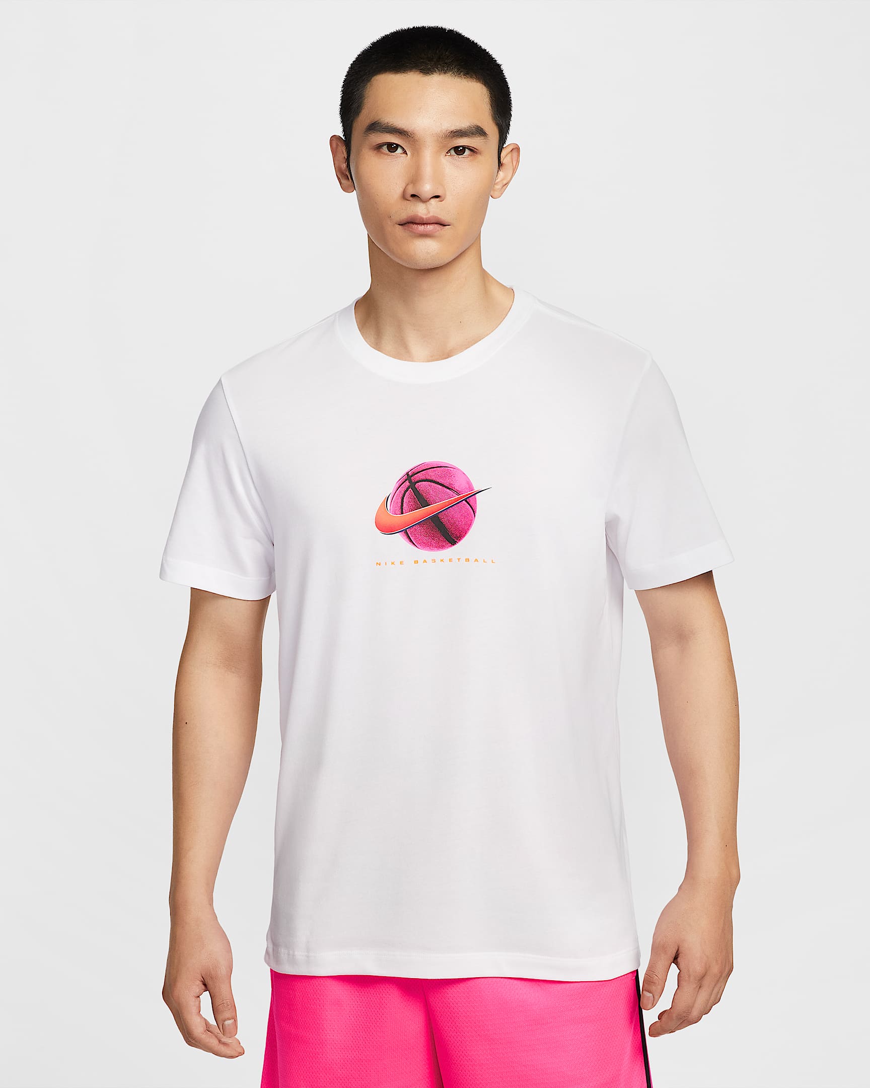 Nike Dri-FIT 男子速干篮球T恤 - 白色