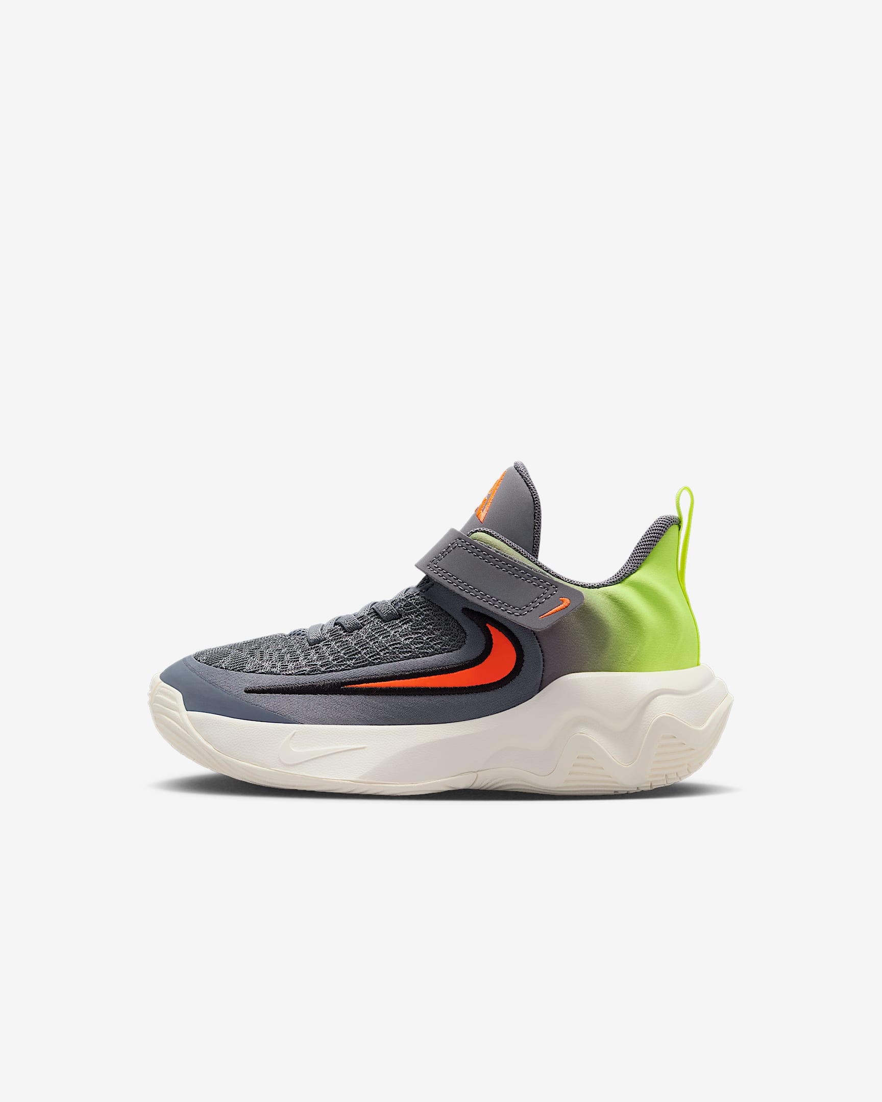 Giannis Immortality 4 耐克字母哥幼童运动鞋 - 乌紫/荧光黄/帆白/鲜橙红