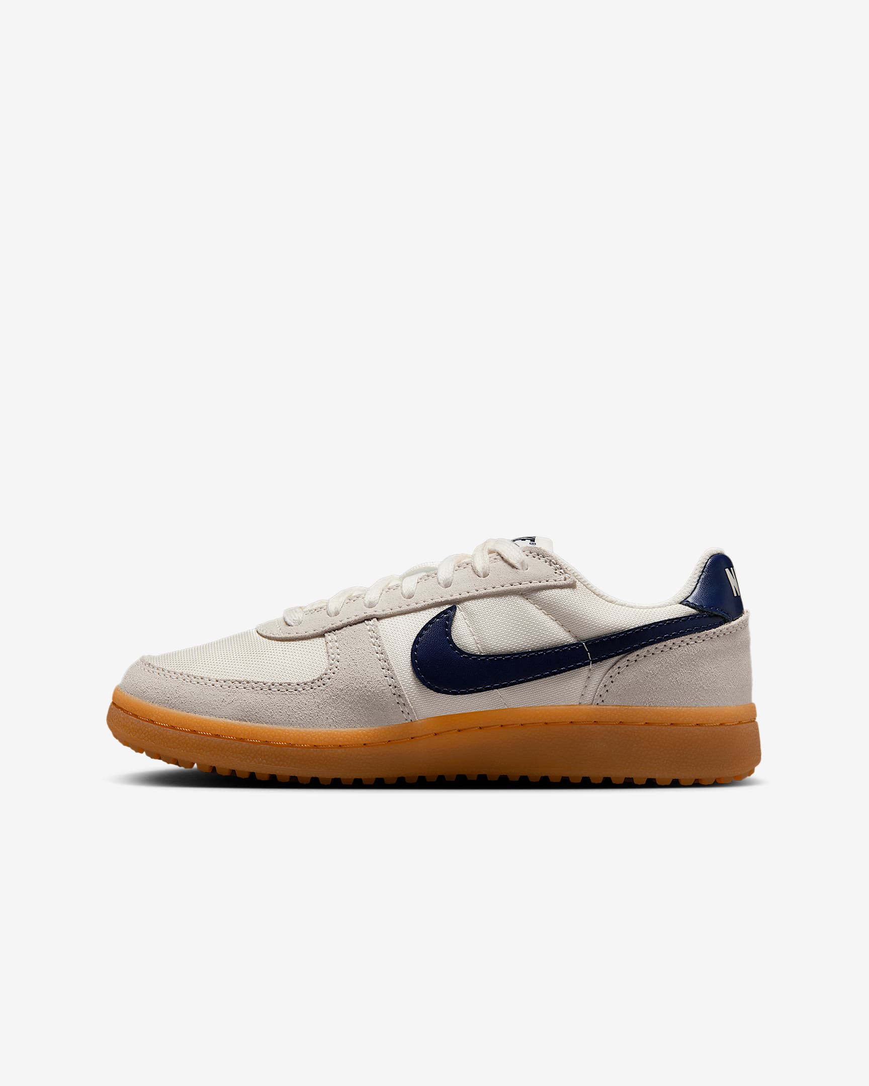 Nike Field General 大童薄底运动鞋 - 淡象牙白/橡皮黄/深藏青