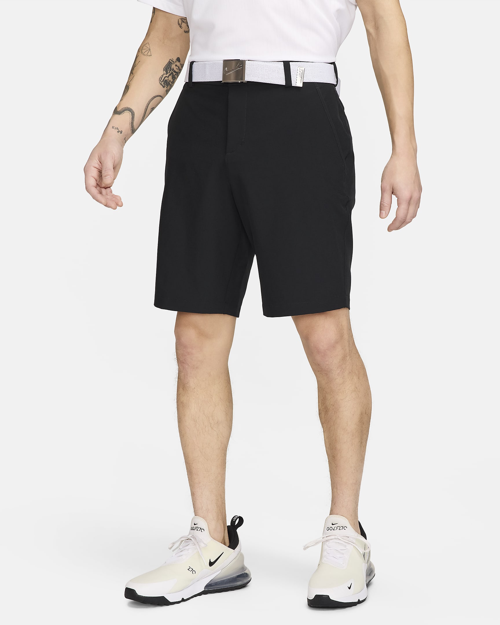 Nike Dri-FIT 男子透气速干高尔夫短裤 - 黑/黑