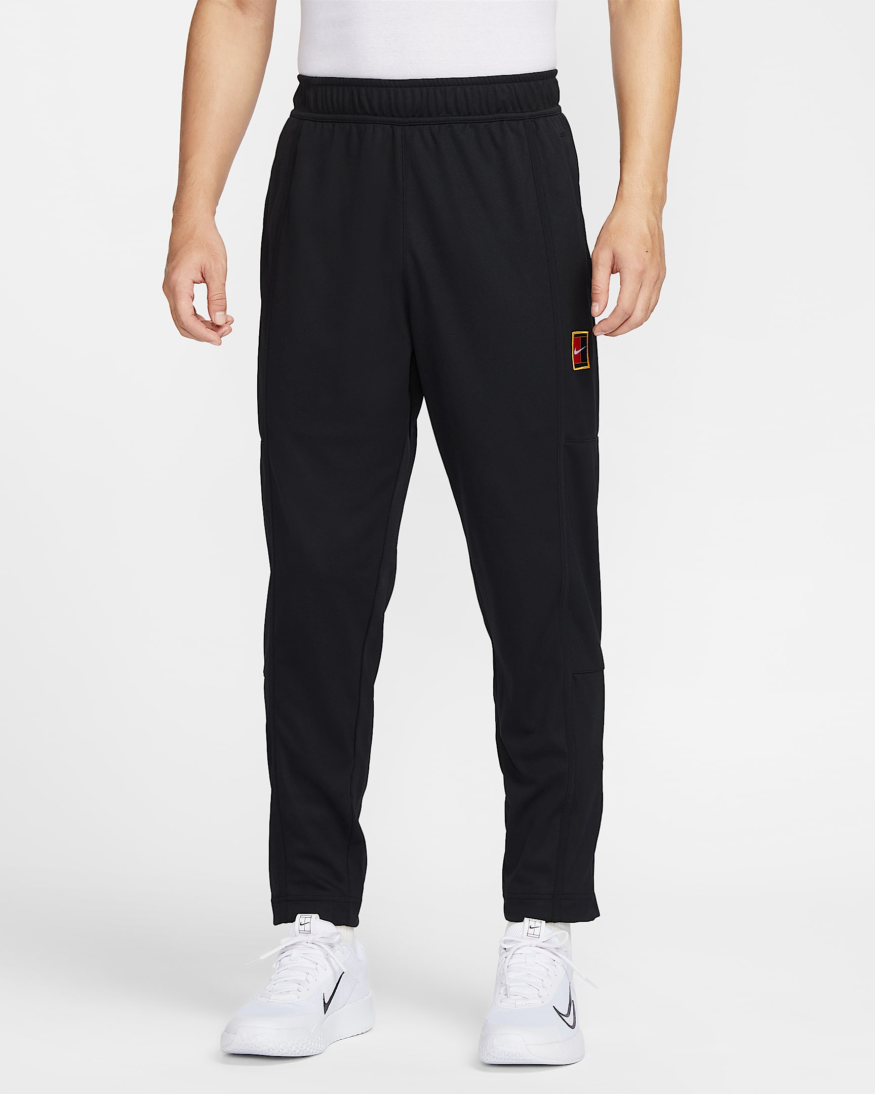 NikeCourt Heritage 男子薄绒网球长裤 - 黑/黑