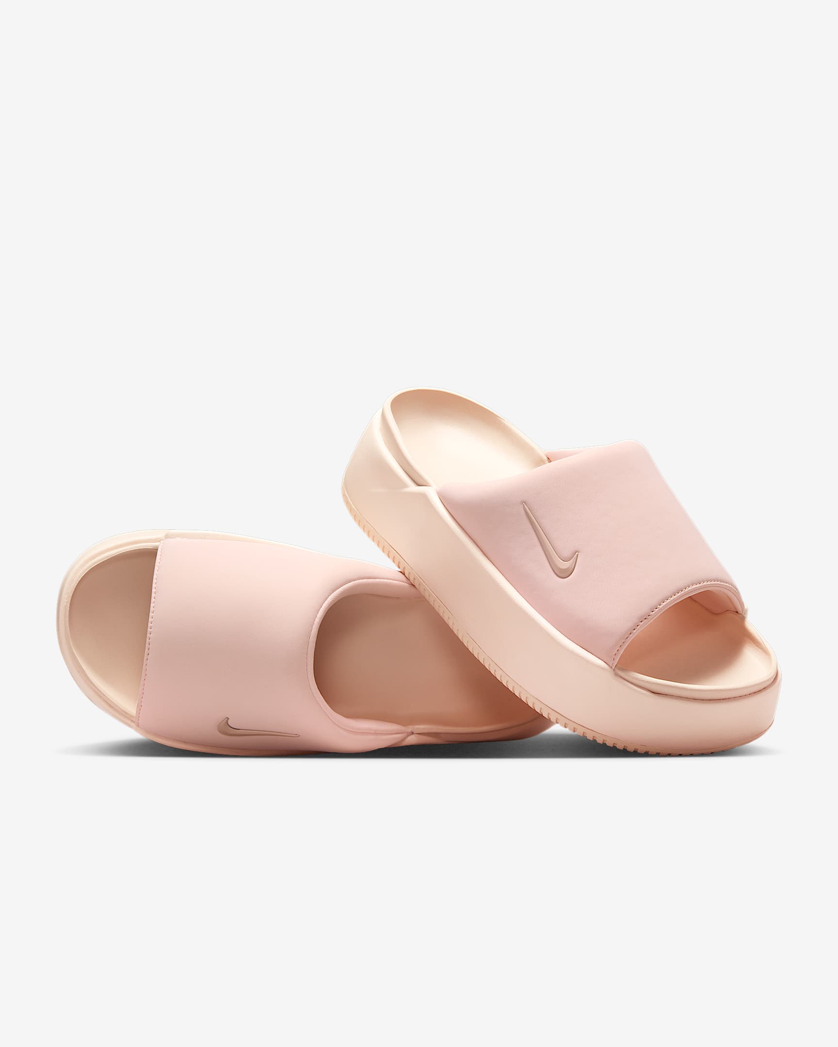 Nike Calm Elevation 女子拖鞋 - 水洗珊瑚红/水洗珊瑚红