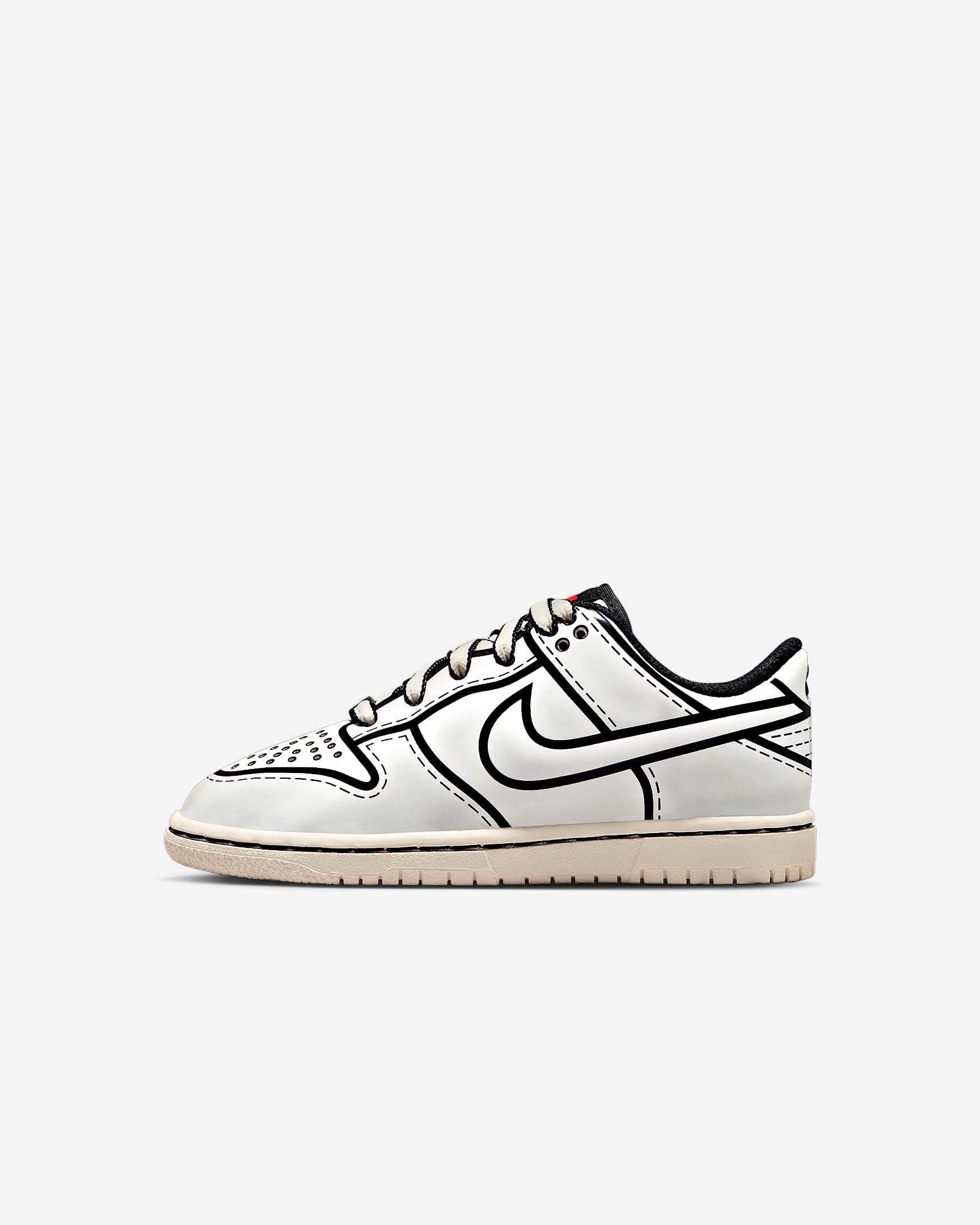 Nike Dunk Low x LEGO® Collection 幼童运动鞋 - 帆白/黑/灯草红/帆白