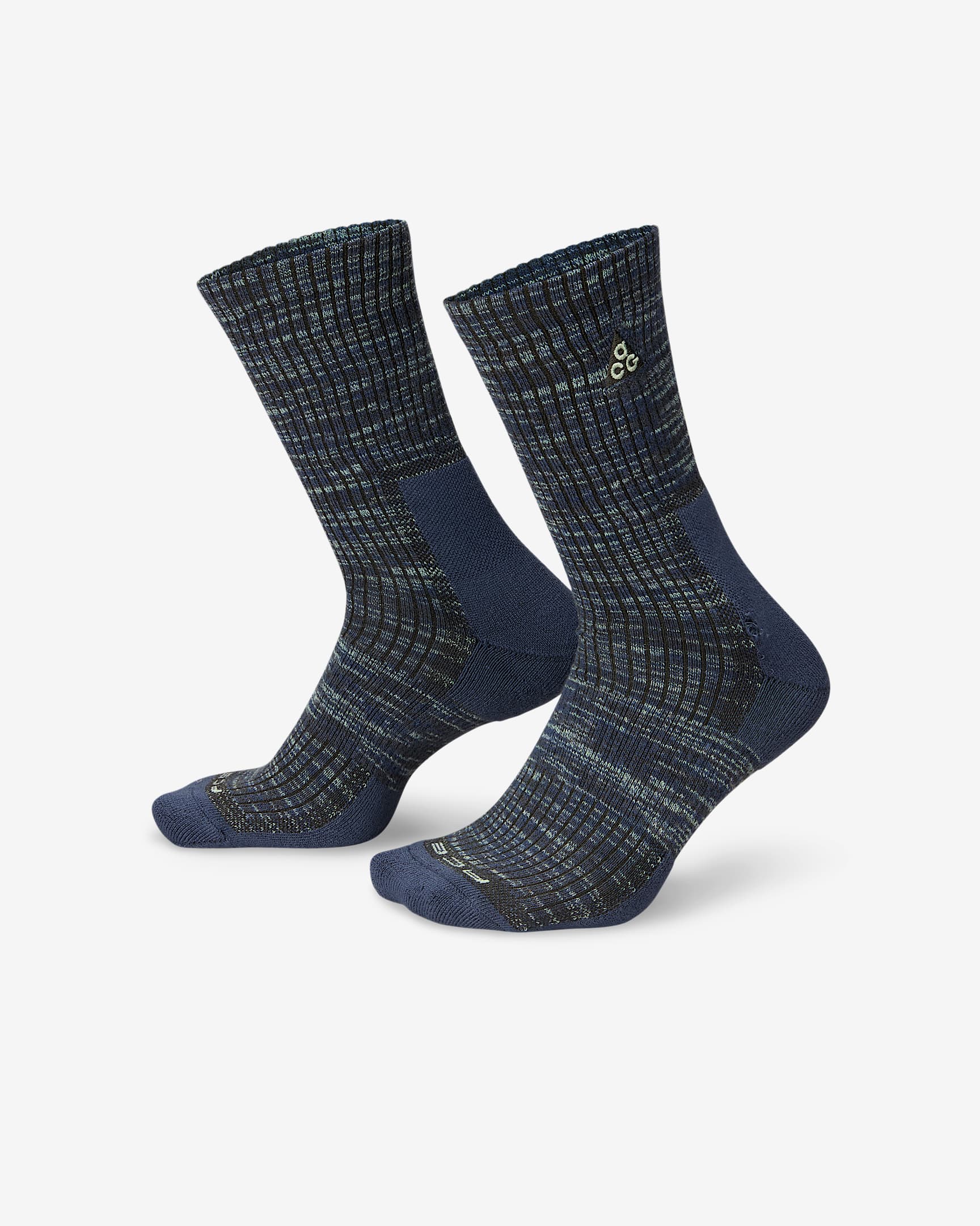 Nike ACG Everyday 舒适中筒运动袜（1 双） - 闪电蓝/闪电蓝/微黄绿