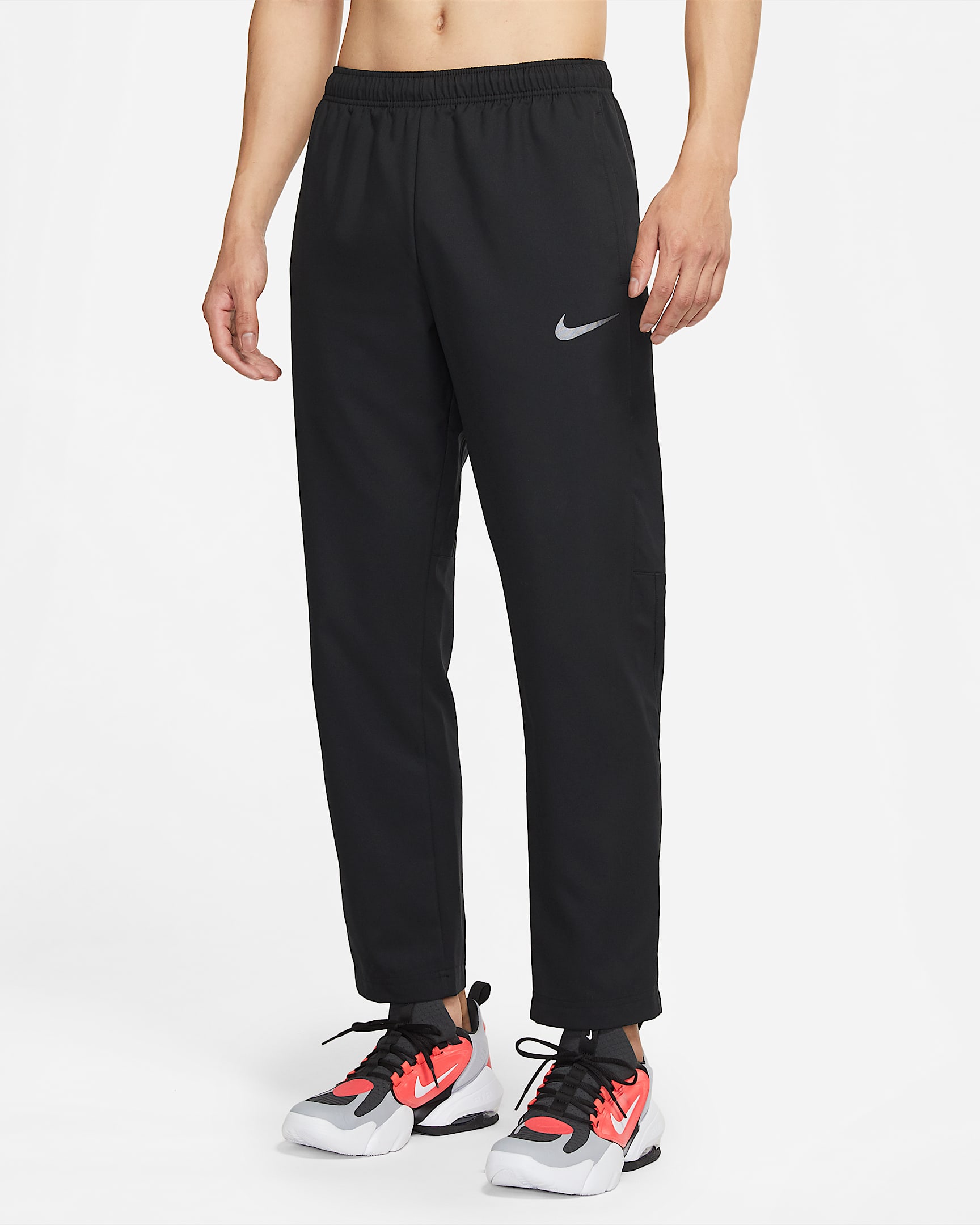 Nike Dri-FIT 男子梭织训练长裤 - 黑/黑/金属赭