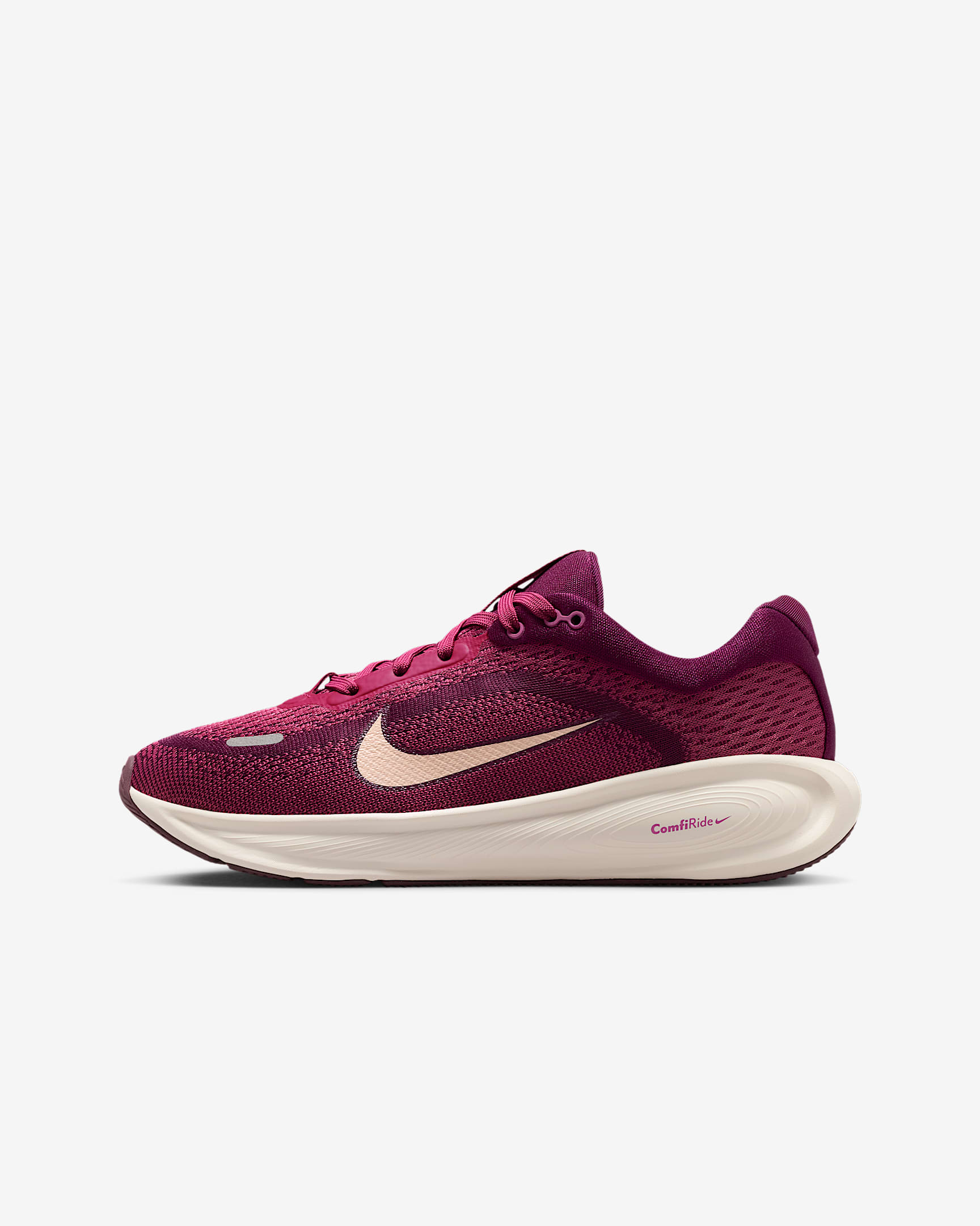 Nike Stellar Ride 大童跑步鞋 - 波尔多酒红色/甜菜红/淡象牙白/水洗珊瑚红