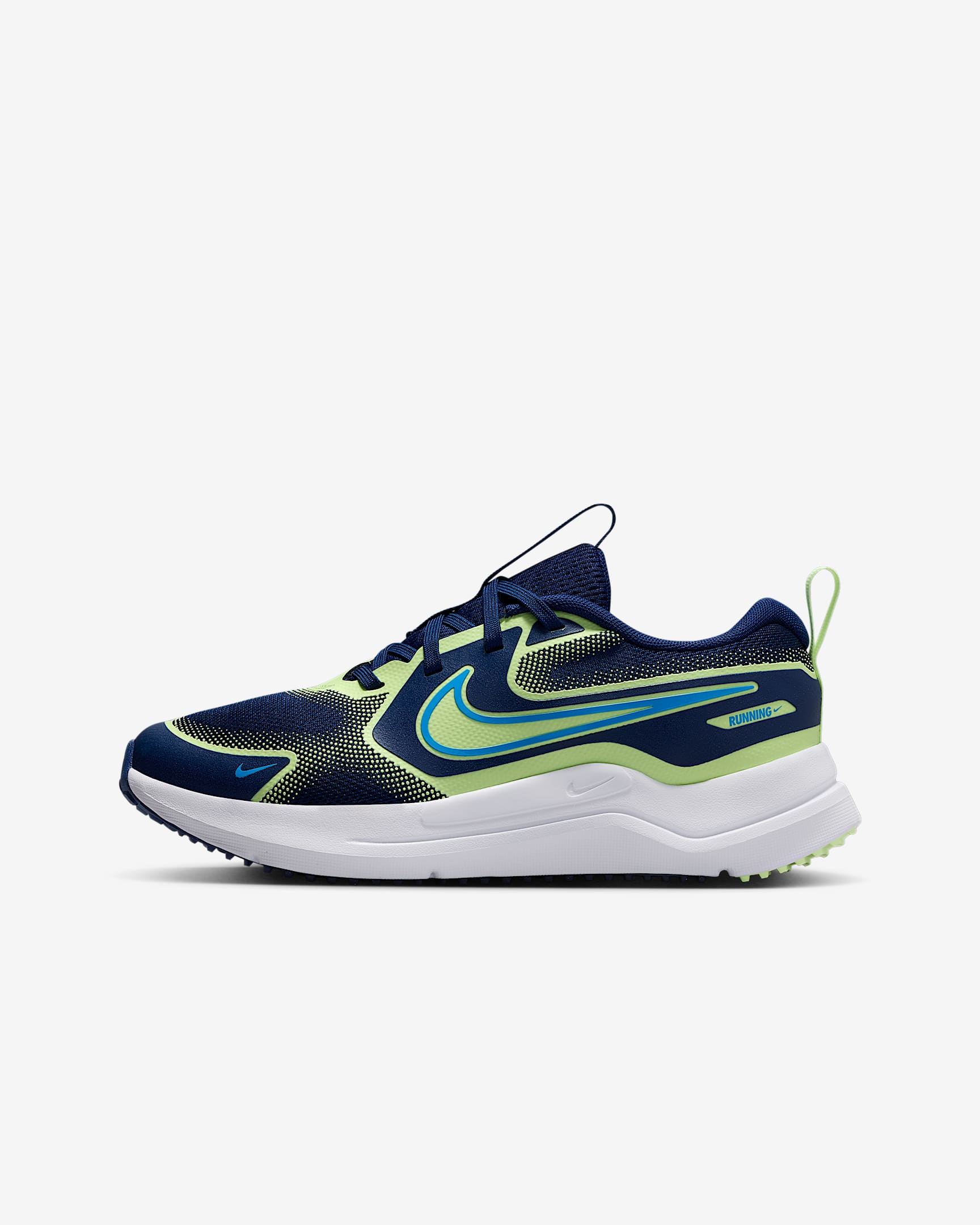 Nike Cosmic Runner 耐克宇宙一号大童公路跑步鞋 - 空间蓝/微黄绿/大学蓝