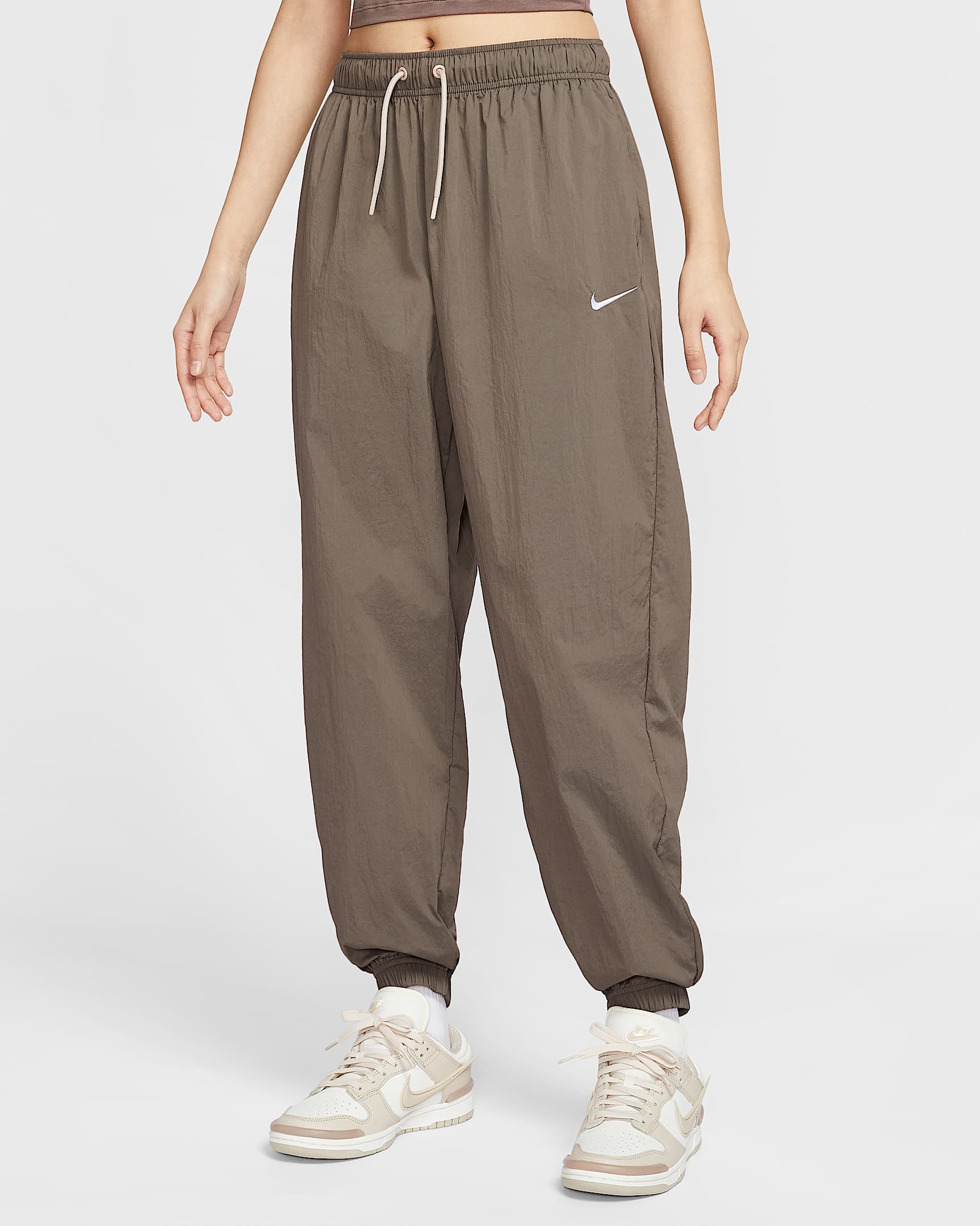 Nike Sportswear 女子梭织长裤 - 沙堆白