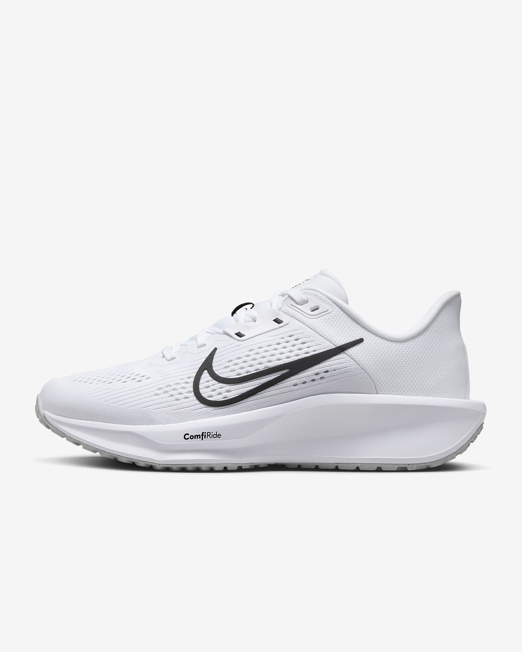 Nike Quest 6 女子柔软回弹公路跑步鞋 - 白色/白金色/黑