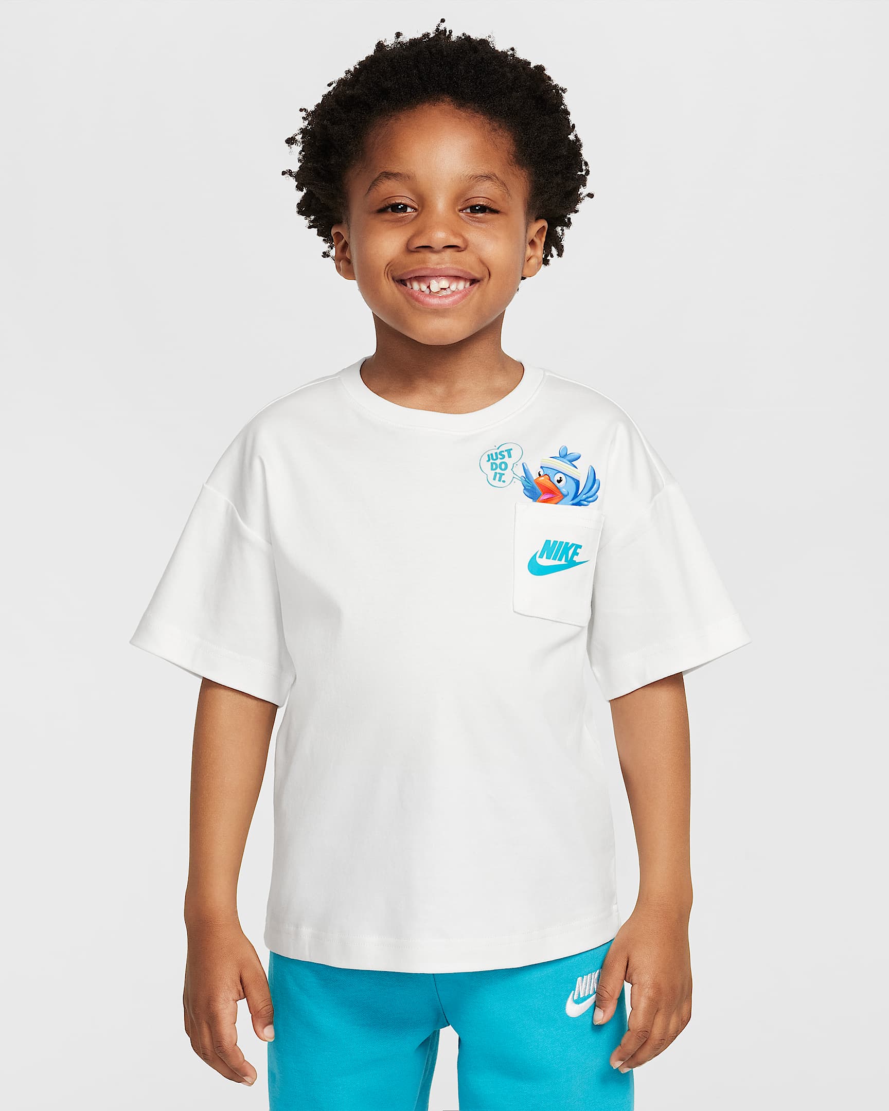 Nike Just Believe 幼童时尚T恤 - 帆白