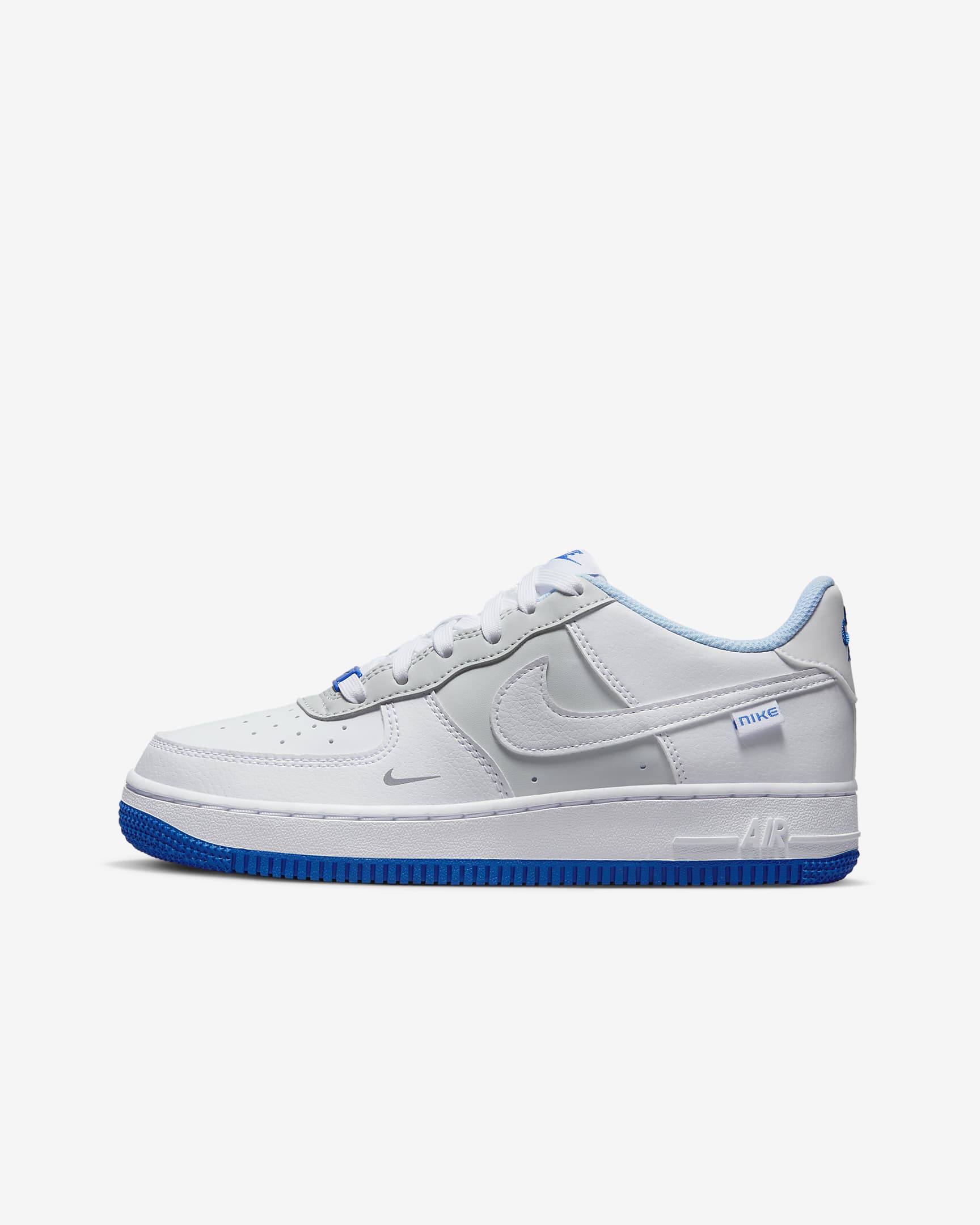 Nike Air Force 1 LV8 大童空军一号运动鞋 - 白色/白色/尘光子色/白色