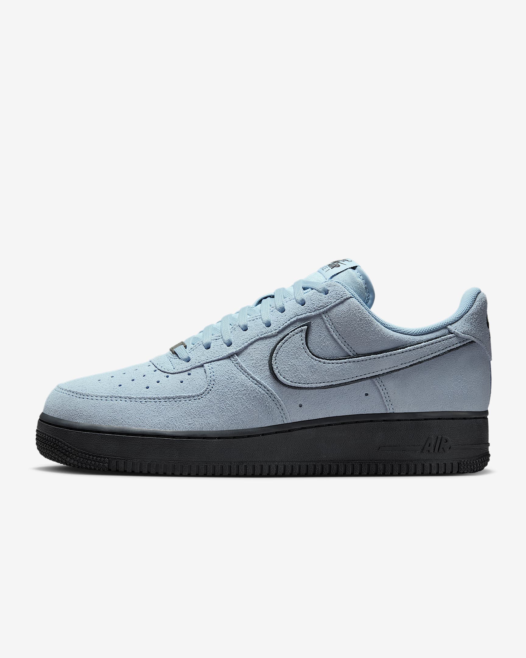 Nike Air Force 1 '07 LV8 男子空军一号运动鞋 - 浅军械蓝/黑/浅军械蓝