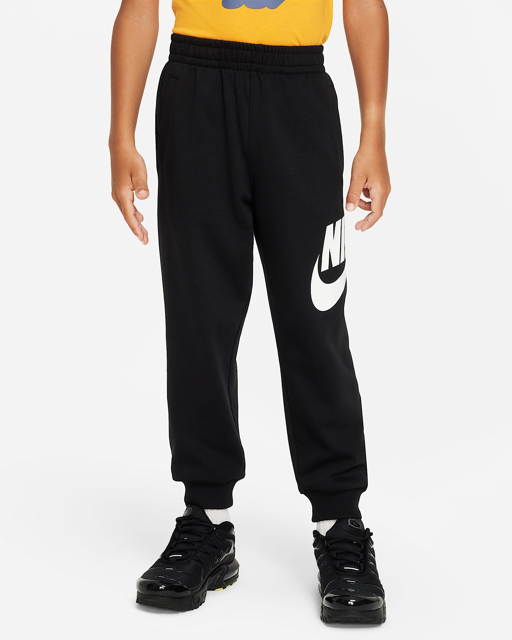 Nike Sportswear Club 幼童法式毛圈长裤 - 黑