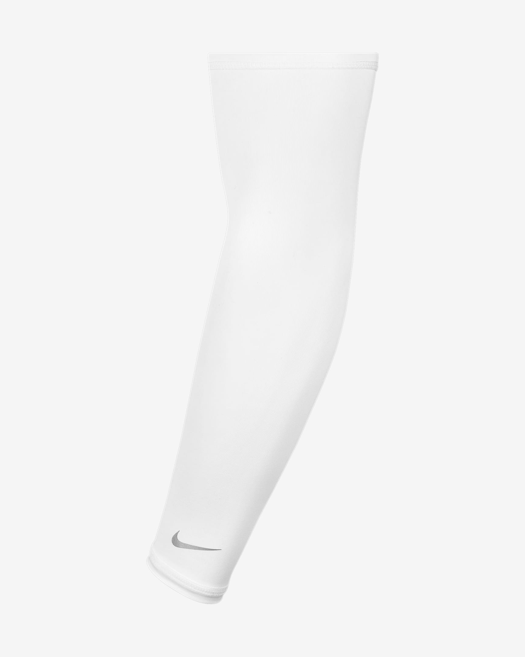 Nike Dri-FIT 2.0 轻便型速干跑步臂套(1 副) - 白色/银