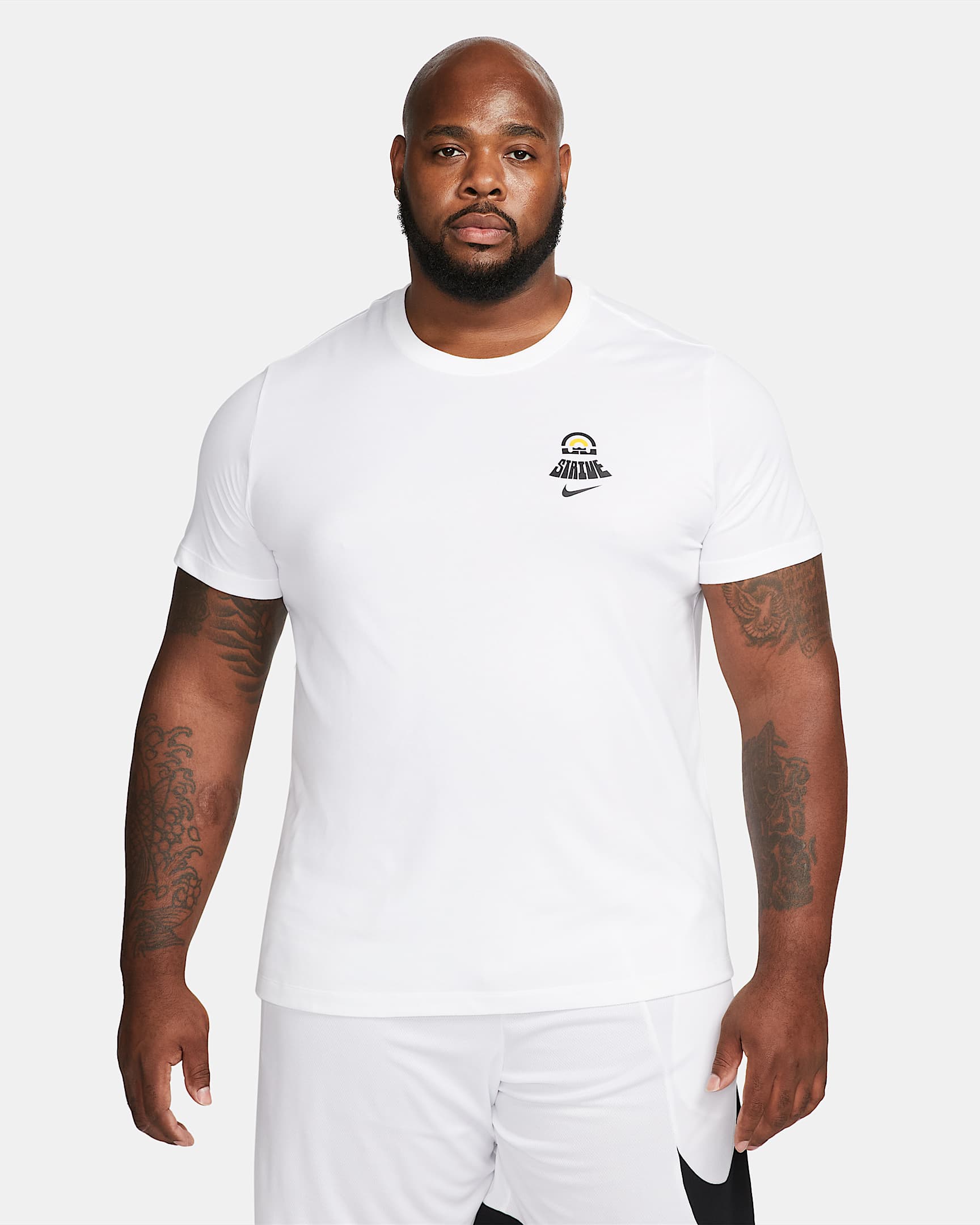LeBron Nike Dri-FIT 男子速干篮球T恤 - 白色