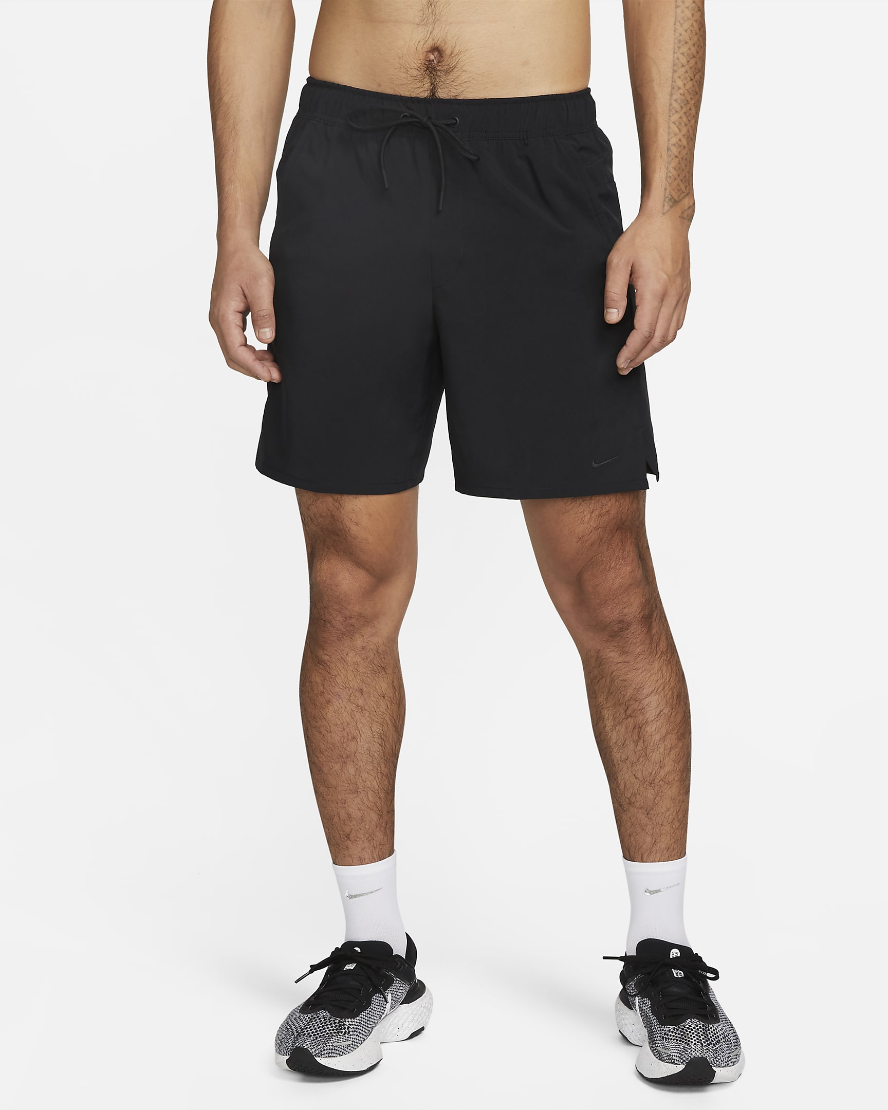 Nike Unlimited Dri-FIT 男子速干百搭短裤（无衬裤） - 黑/黑/黑