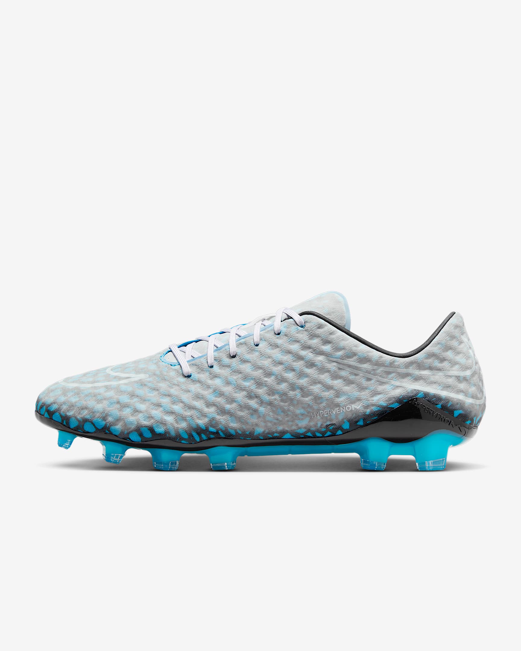 Nike Hypervenom Phantom RGN SE 耐克毒锋系列男/女天然硬质草地低帮足球鞋 - 黑/怒火蓝/黑