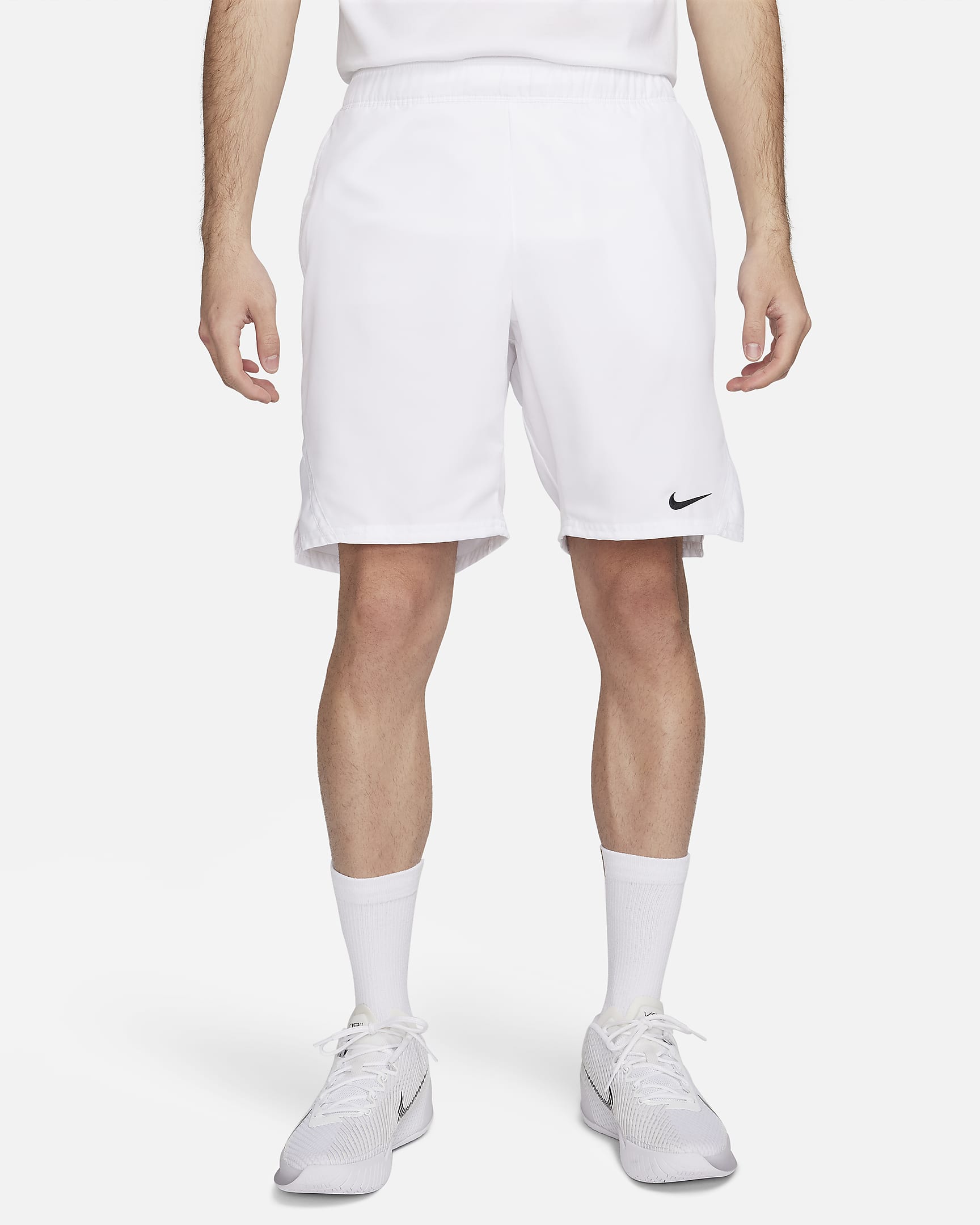 NikeCourt Victory 耐克网球运动员同款 Dri-FIT 男子透气速干网球短裤 - 白色/黑