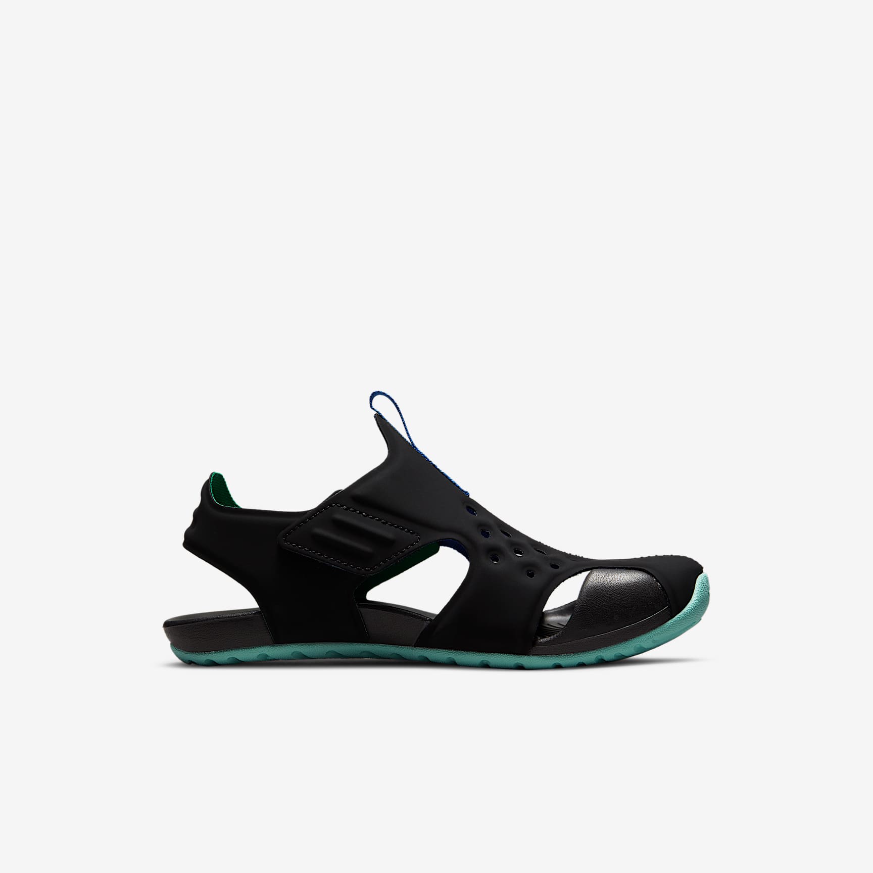 Nike Sunray Protect 2 幼童凉鞋 - 黑/黑/热带绿/白色